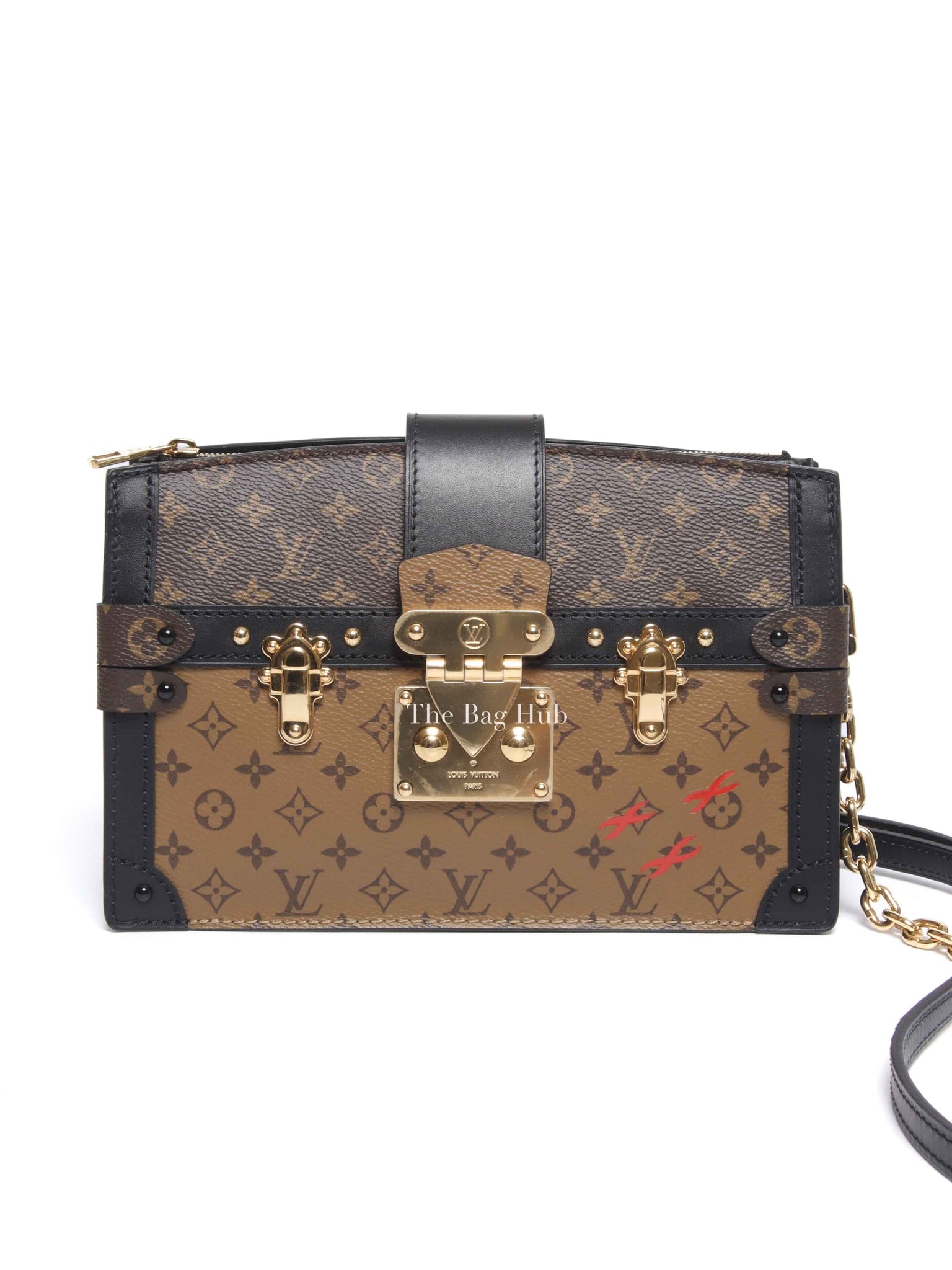 Louis Vuitton Reverse Monogram Canvas Trunk Clutch Bag
