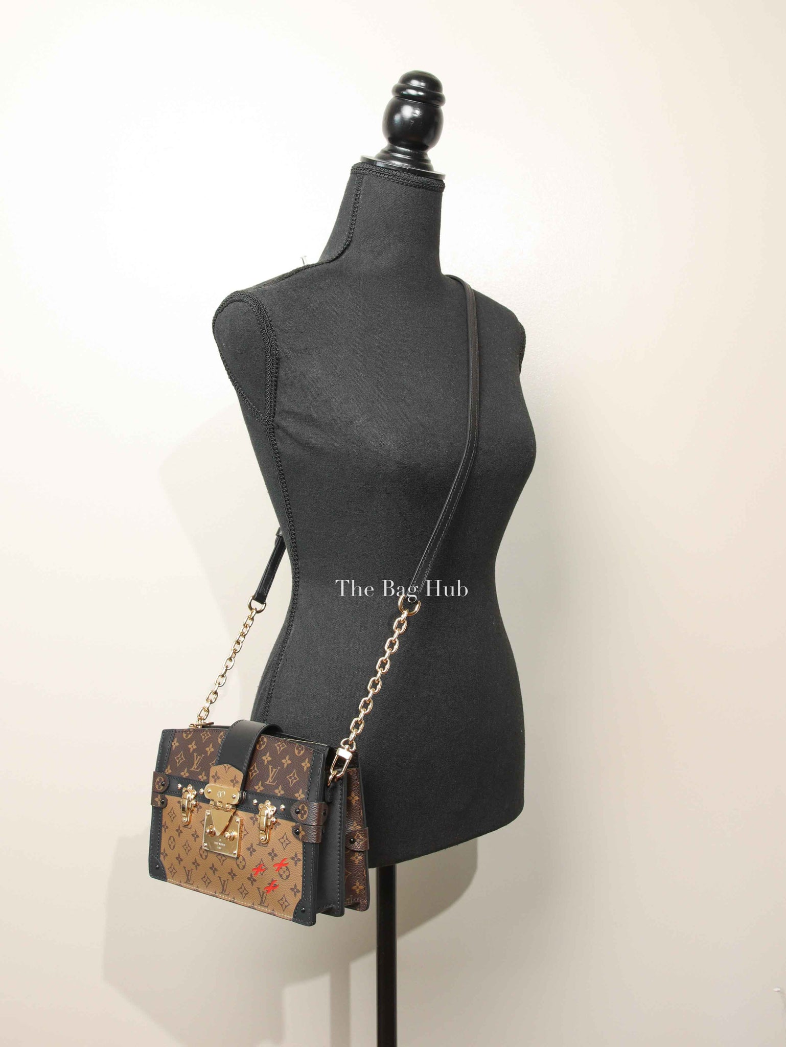 Louis Vuitton Reverse Monogram Canvas Trunk Clutch Bag