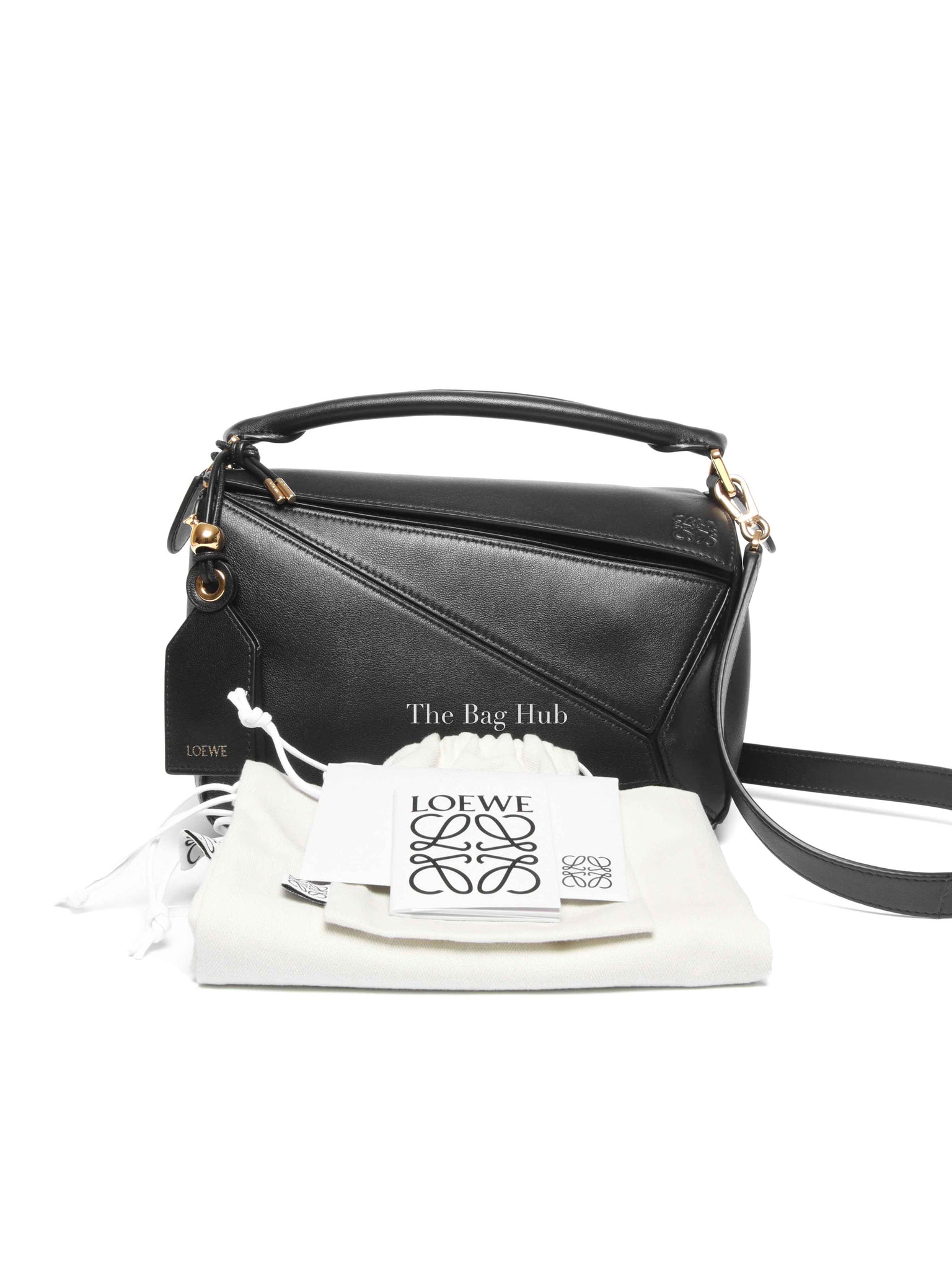 Loewe Black Nappa Lambskin Featherlight Small Puzzle Bag