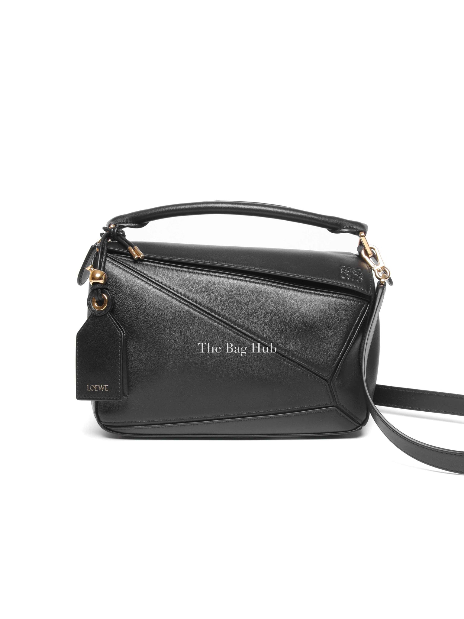 Loewe Black Nappa Lambskin Featherlight Small Puzzle Bag
