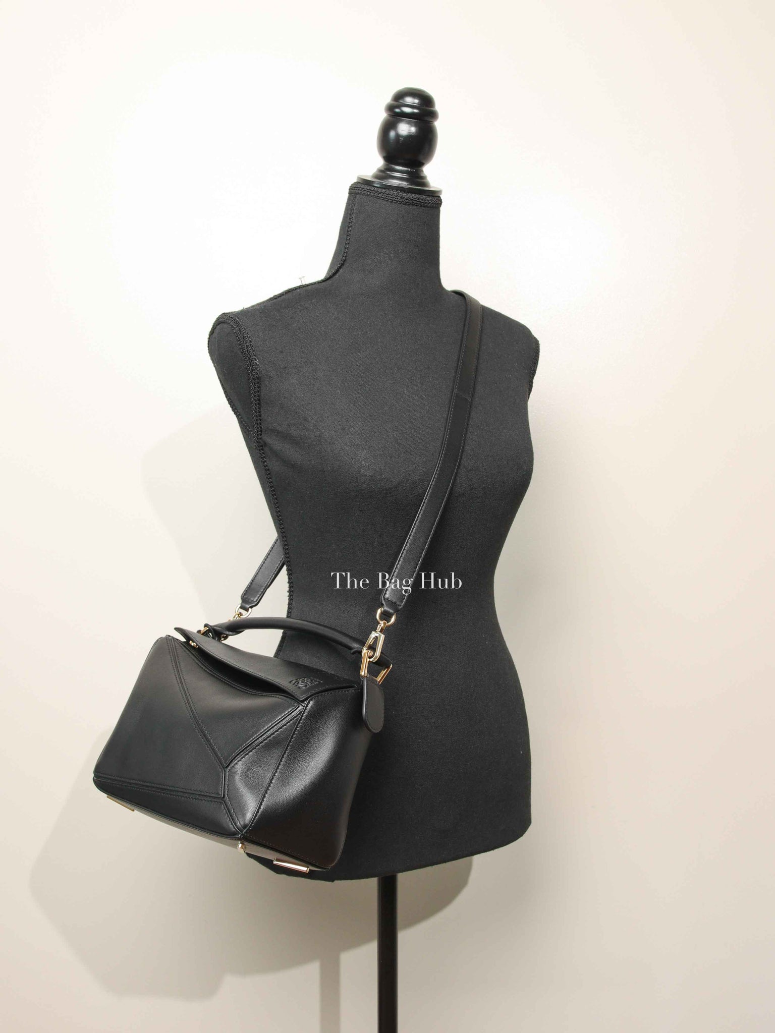 Loewe Black Nappa Lambskin Featherlight Small Puzzle Bag