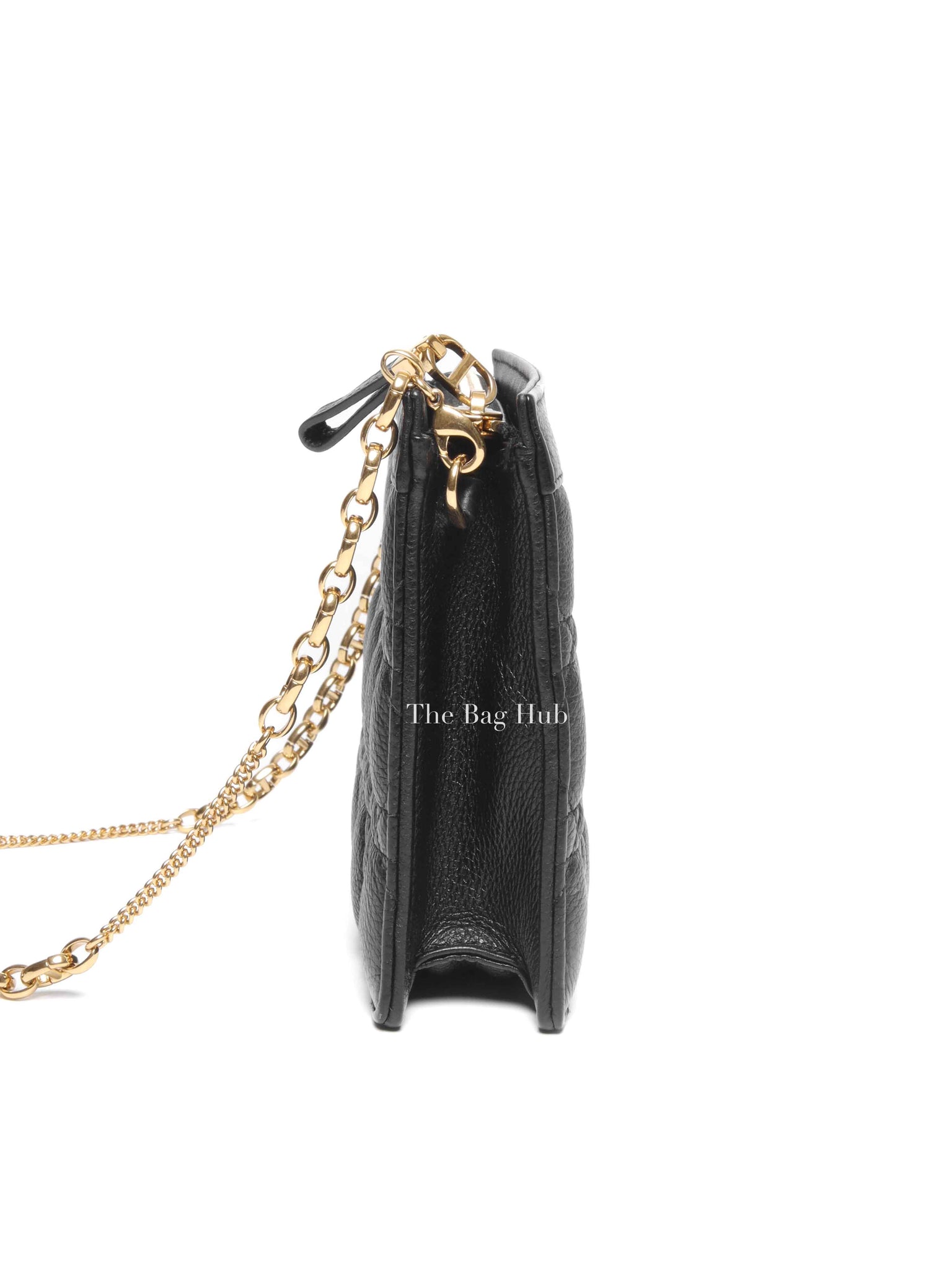 Dior Black Supple Cannage Calfskin Caro Every Dior Pouch