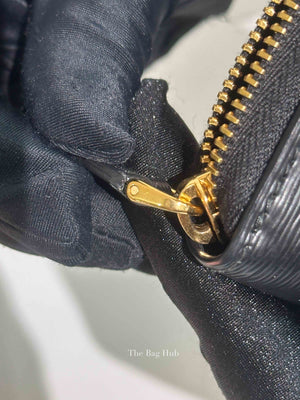 Prada Black Leather Vitello Move Zip Around Long Wallet 1ML506