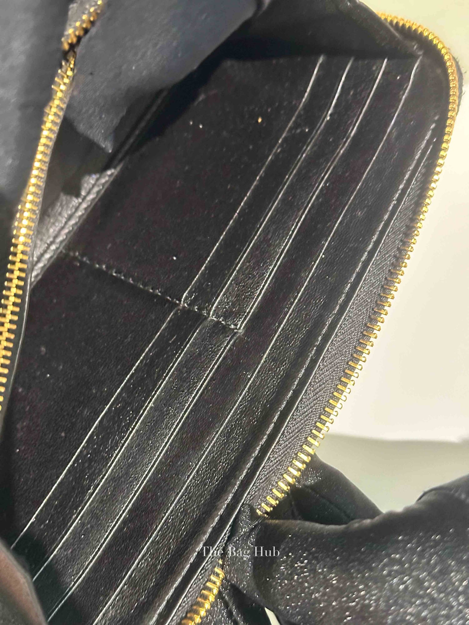 Prada Black Leather Vitello Move Zip Around Long Wallet 1ML506