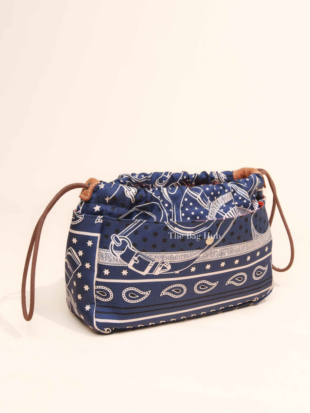 Hermes Bleu Nuit Barenia Silk Eperons d'Or Fourbis 20 Pouch