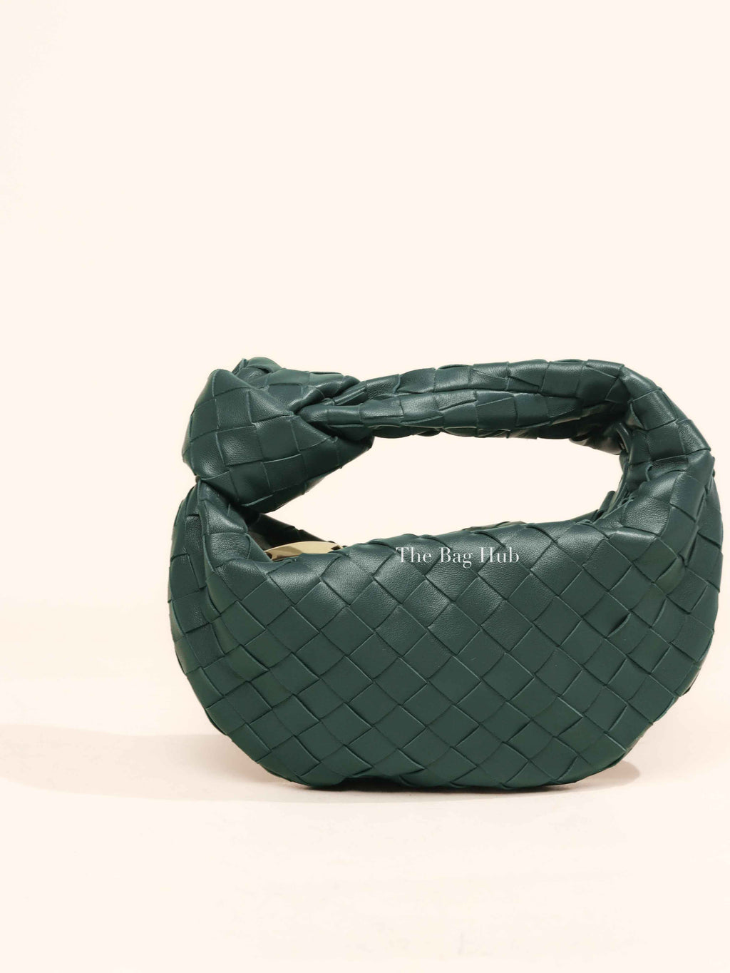 Bottega Veneta Green Intreciatto Leather Mini Jodie Bag