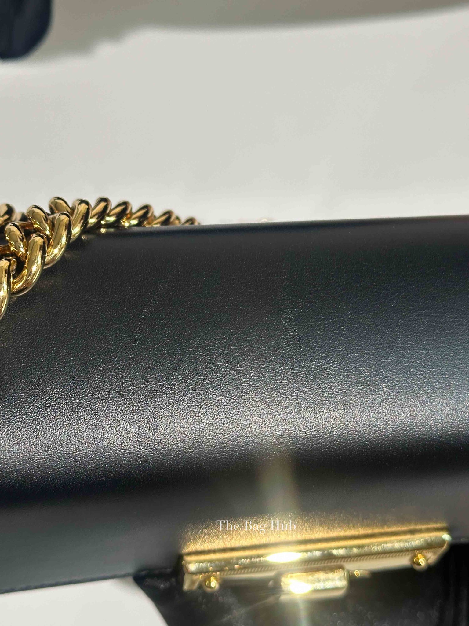 Gucci Black/Beige GG Supreme Monogram Calfskin Small Padlock Shoulder Bag