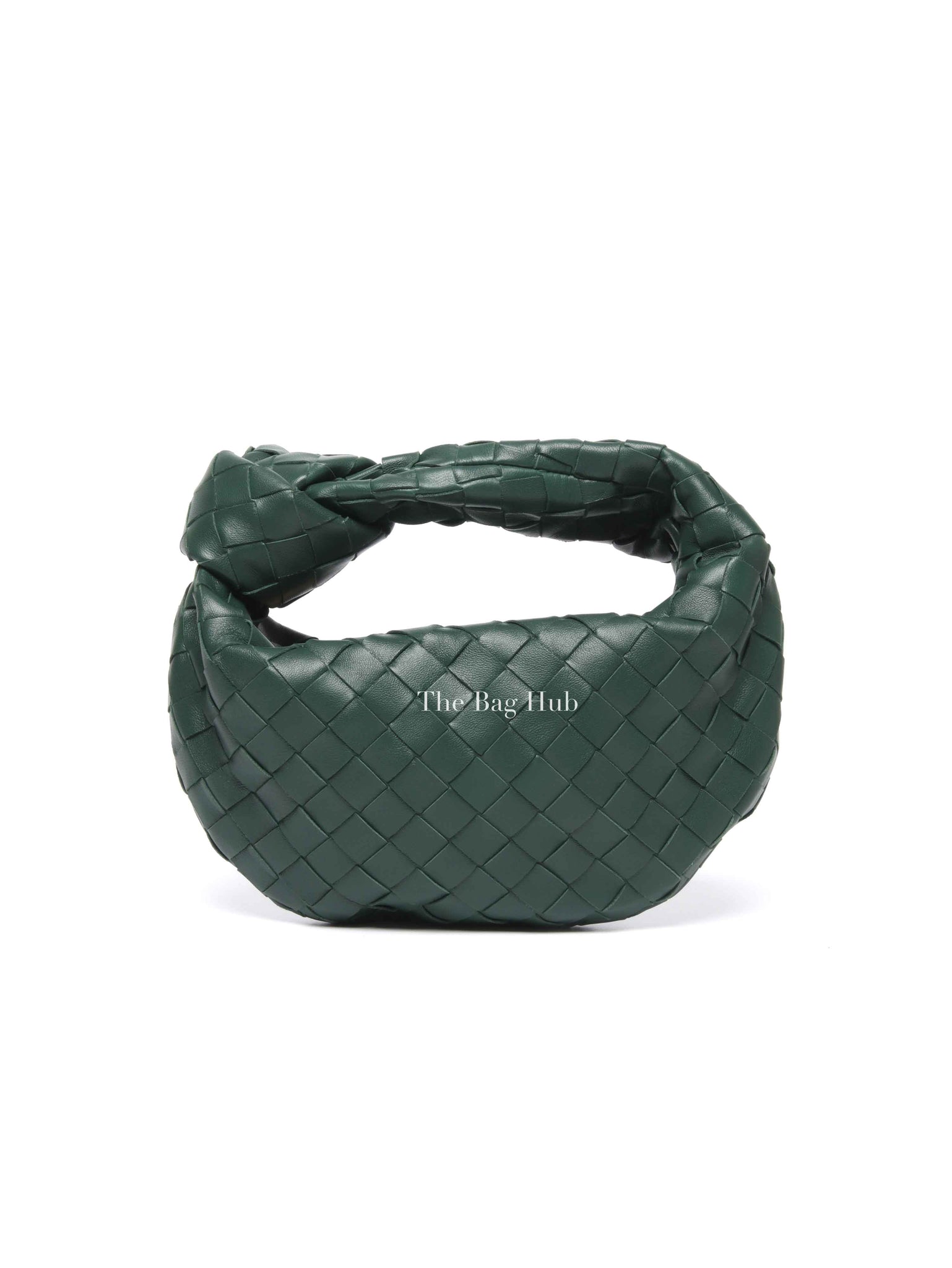 Bottega Veneta Green Intreciatto Leather Mini Jodie Bag
