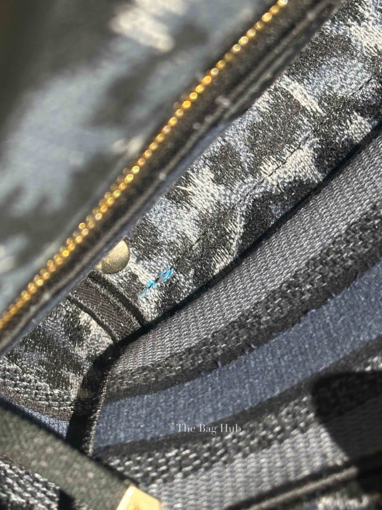 Dior Blue Canvas Mizza Embroidered Medium Lady D-Lite Bag