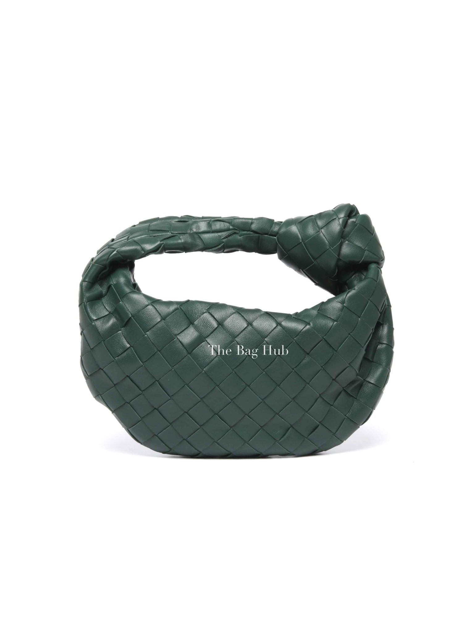 Bottega Veneta Green Intreciatto Leather Mini Jodie Bag