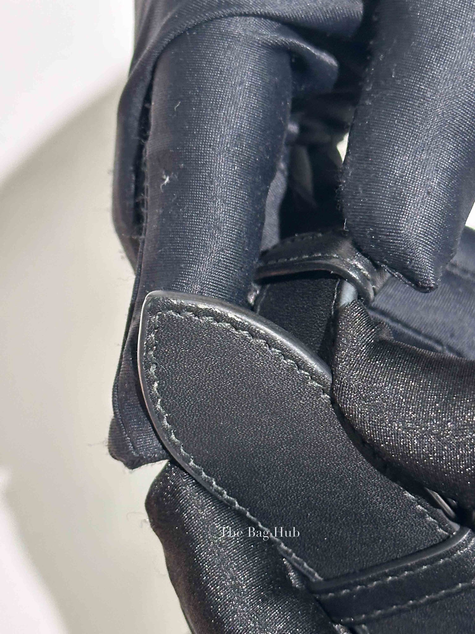 Gucci Black Leather GG Marmont Waist Belt Bag