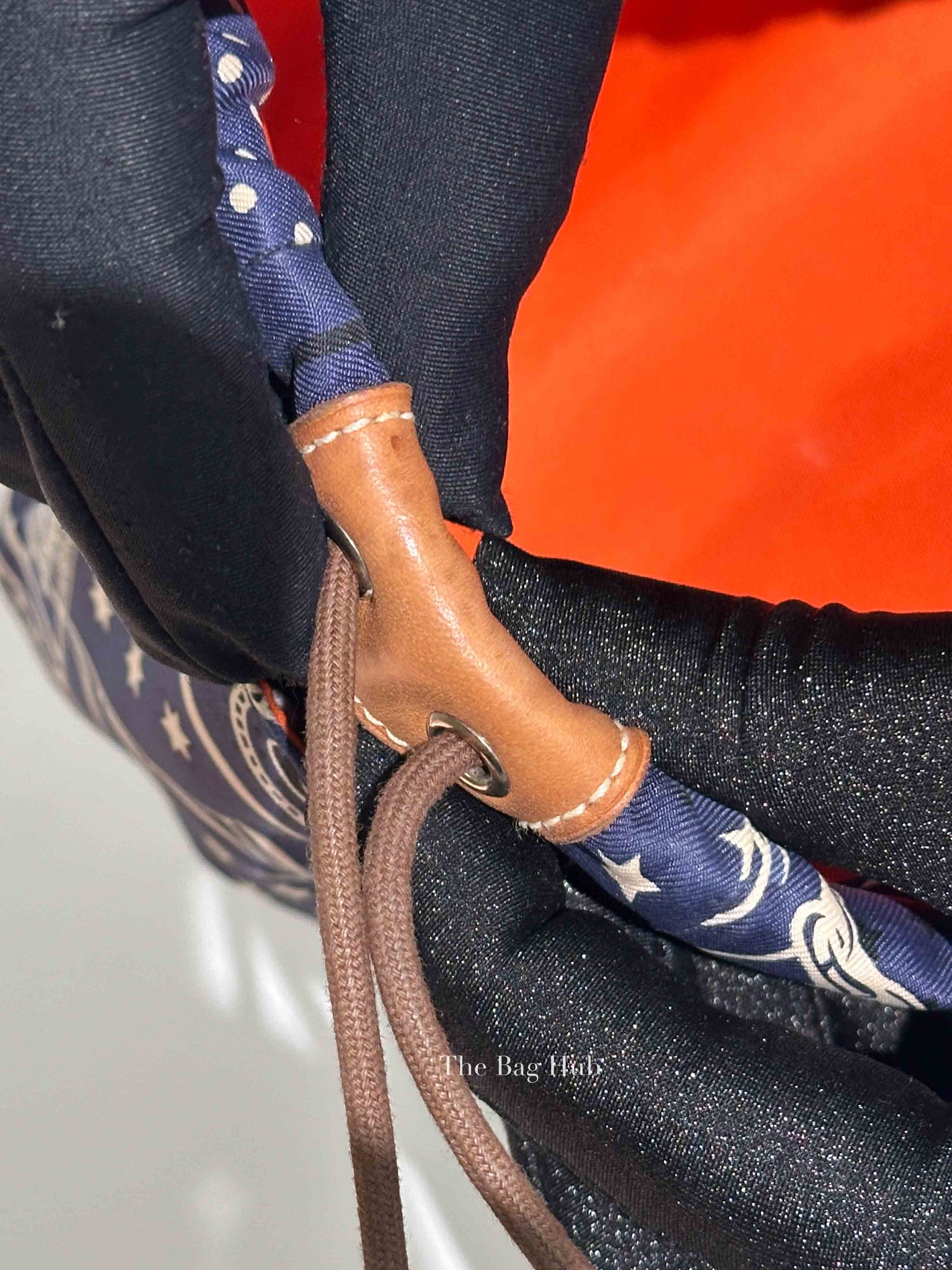 Hermes Bleu Nuit Barenia Silk Eperons d'Or Fourbis 20 Pouch