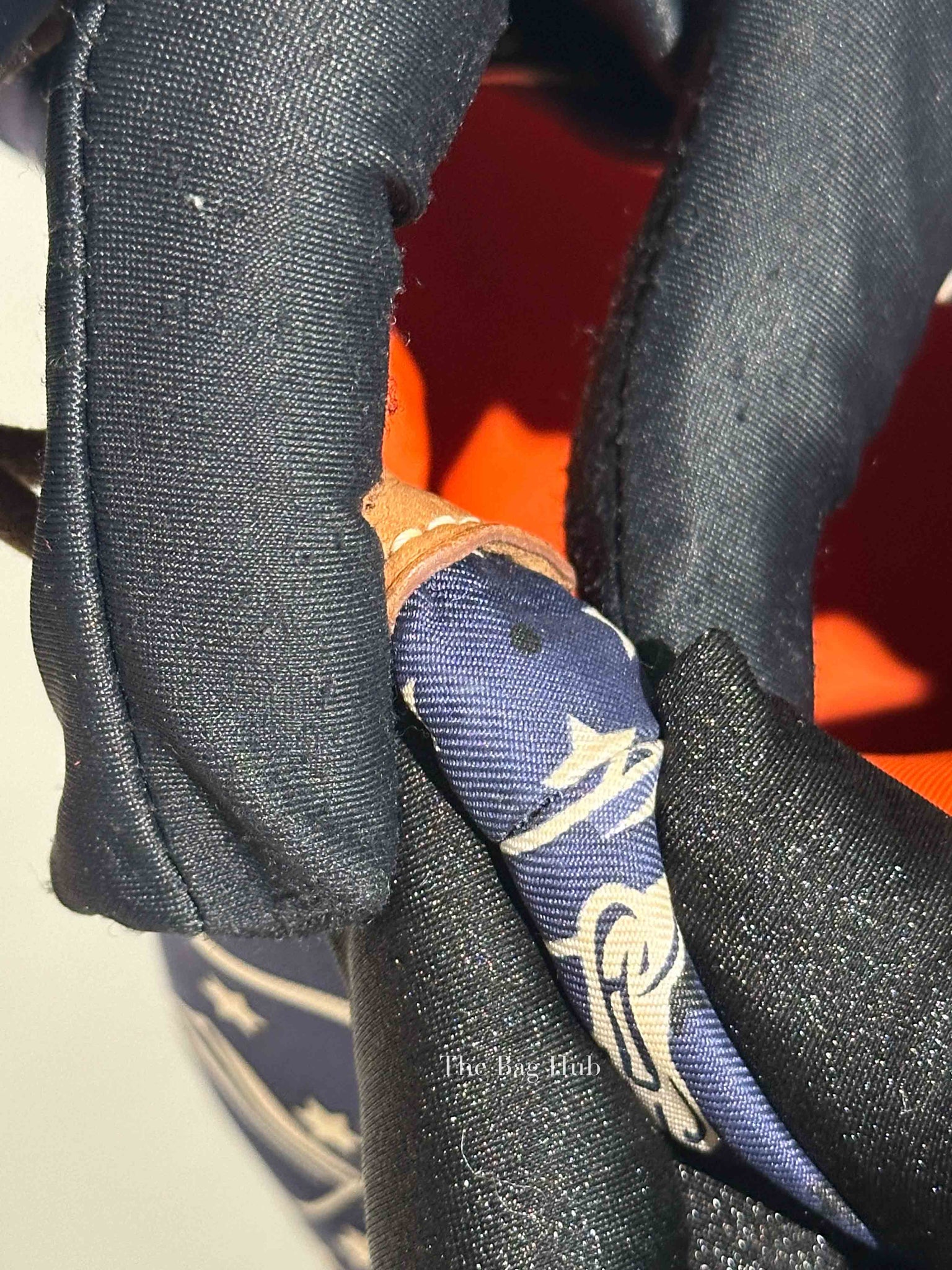 Hermes Bleu Nuit Barenia Silk Eperons d'Or Fourbis 20 Pouch