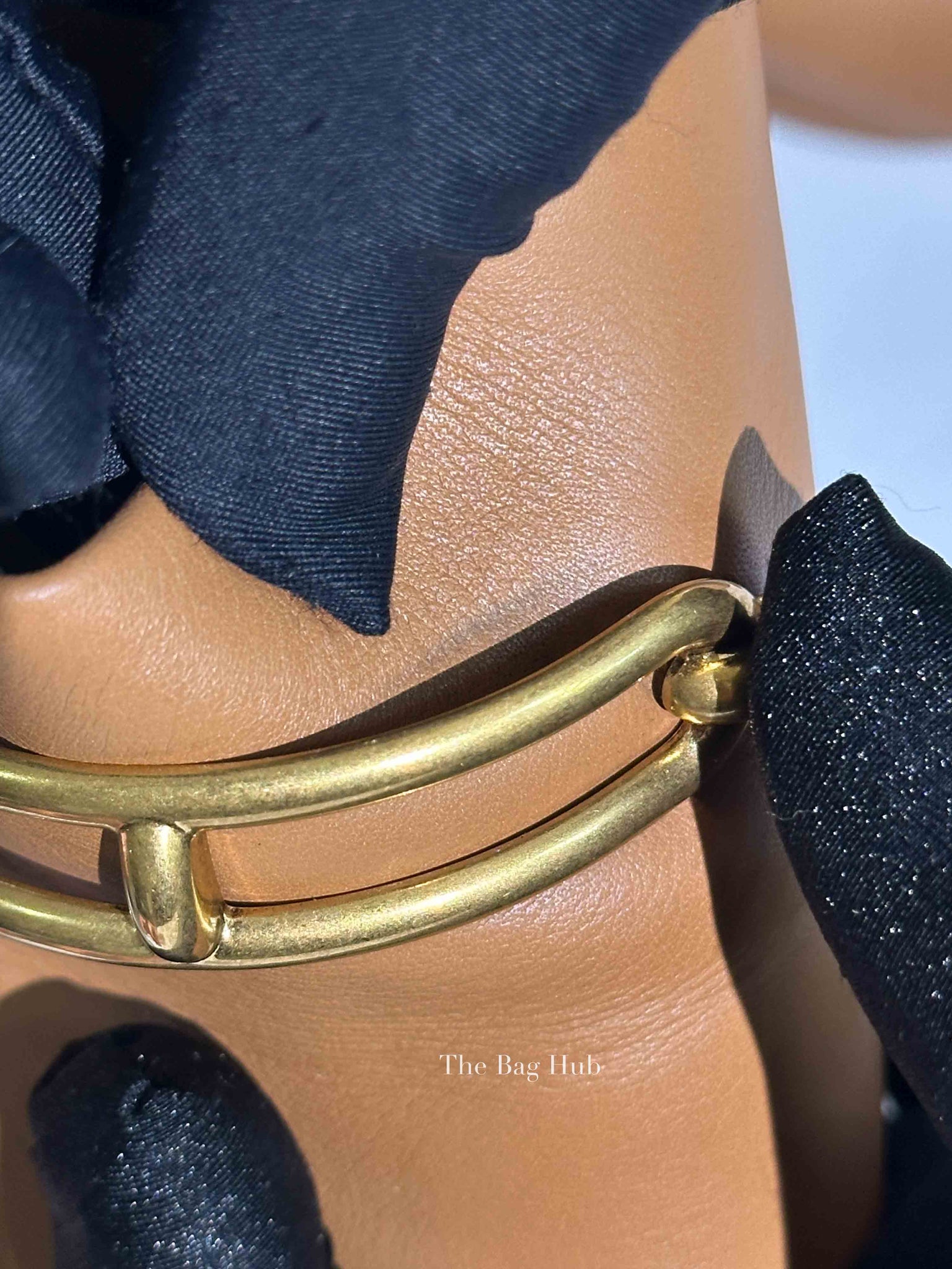 Hermes Beige Dore Leather Camilla Mules Size 39.5