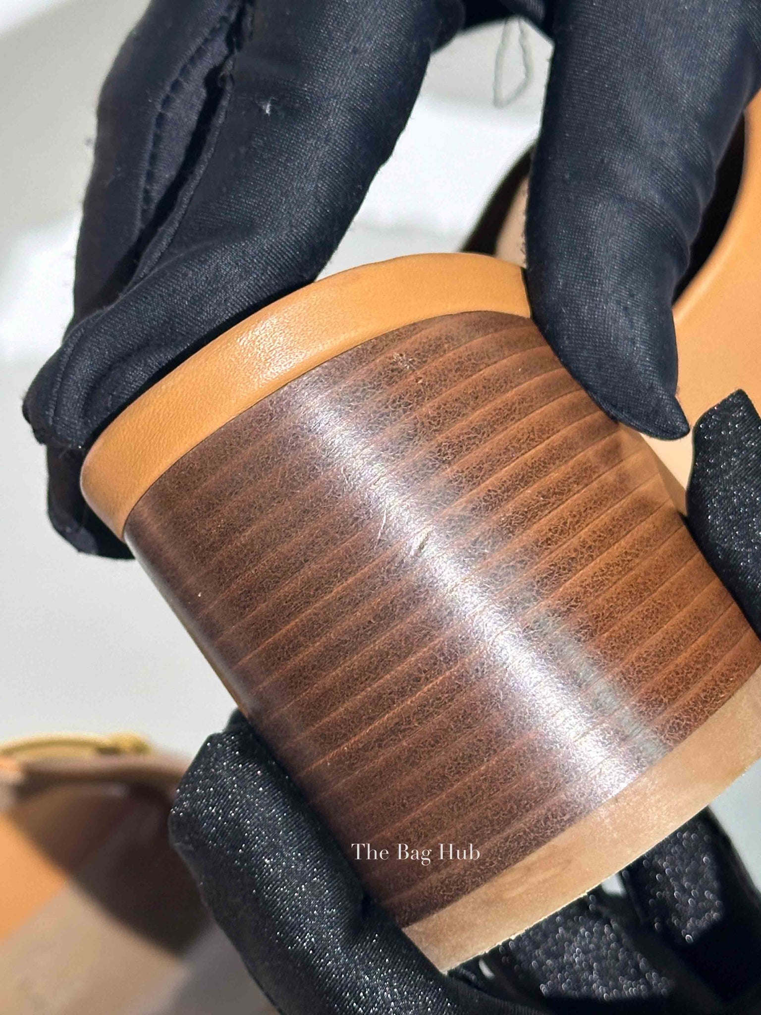 Hermes Beige Dore Leather Camilla Mules Size 39.5