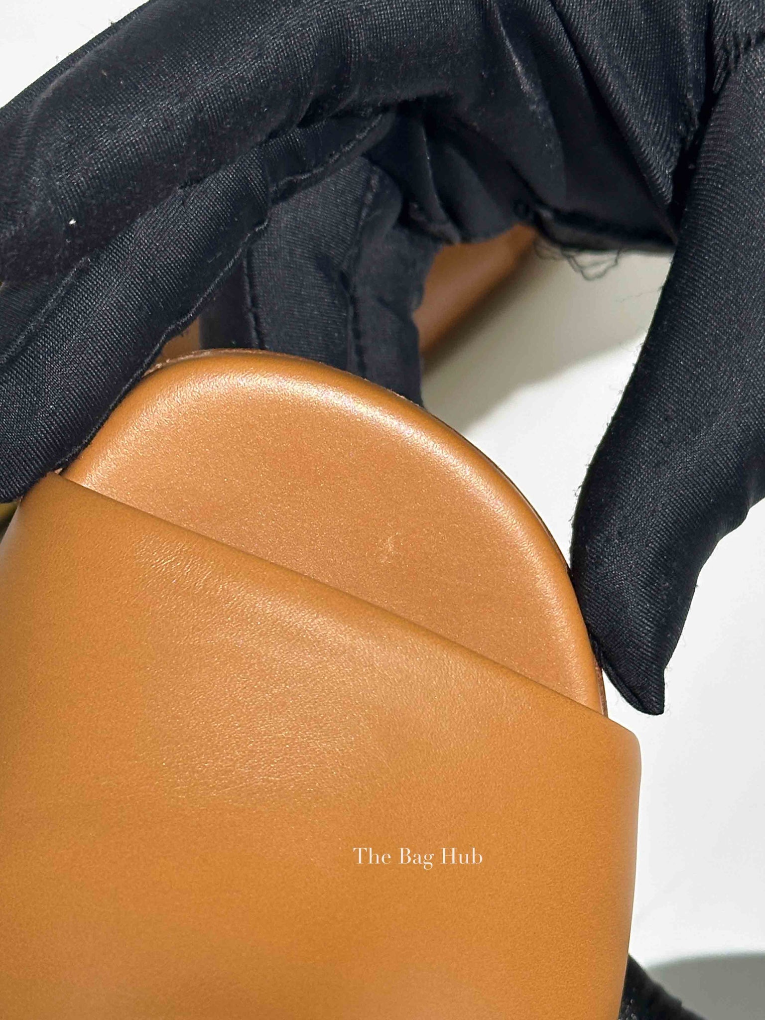 Fendi Caramel Leather Fendi First Slide Sandals Size 37.5