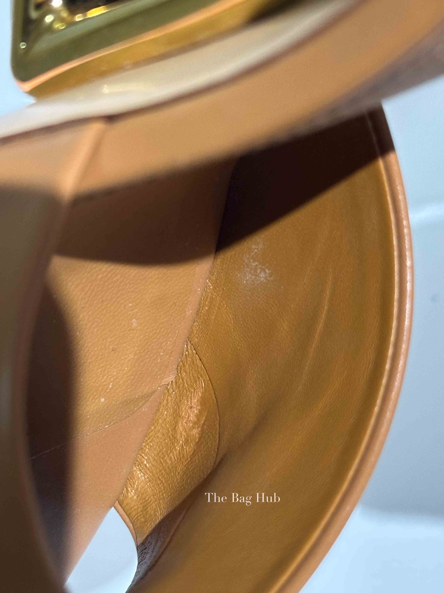 Fendi Caramel Leather Fendi First Slide Sandals Size 37.5