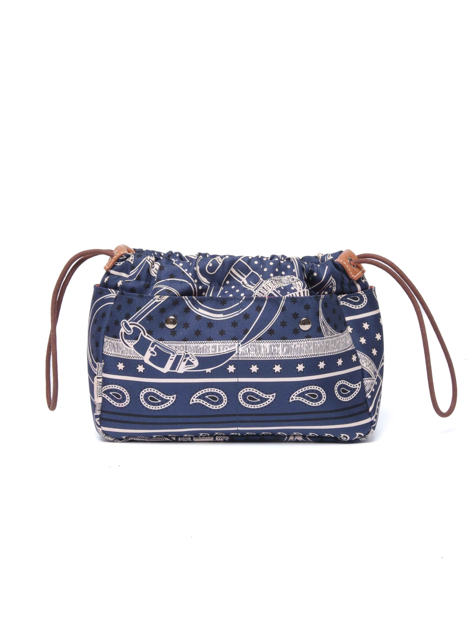 Hermes Bleu Nuit Barenia Silk Eperons d'Or Fourbis 20 Pouch