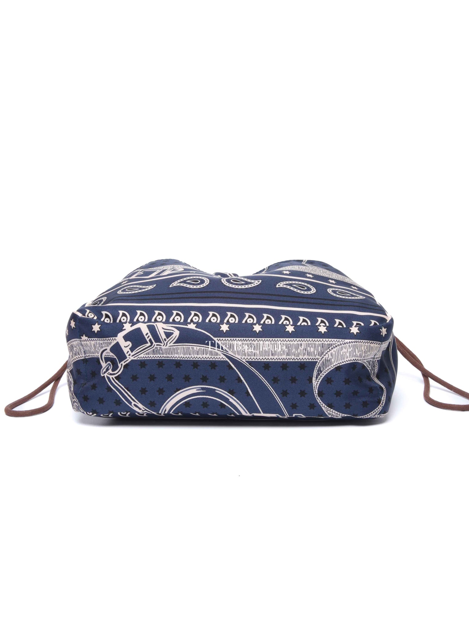 Hermes Bleu Nuit Barenia Silk Eperons d'Or Fourbis 20 Pouch