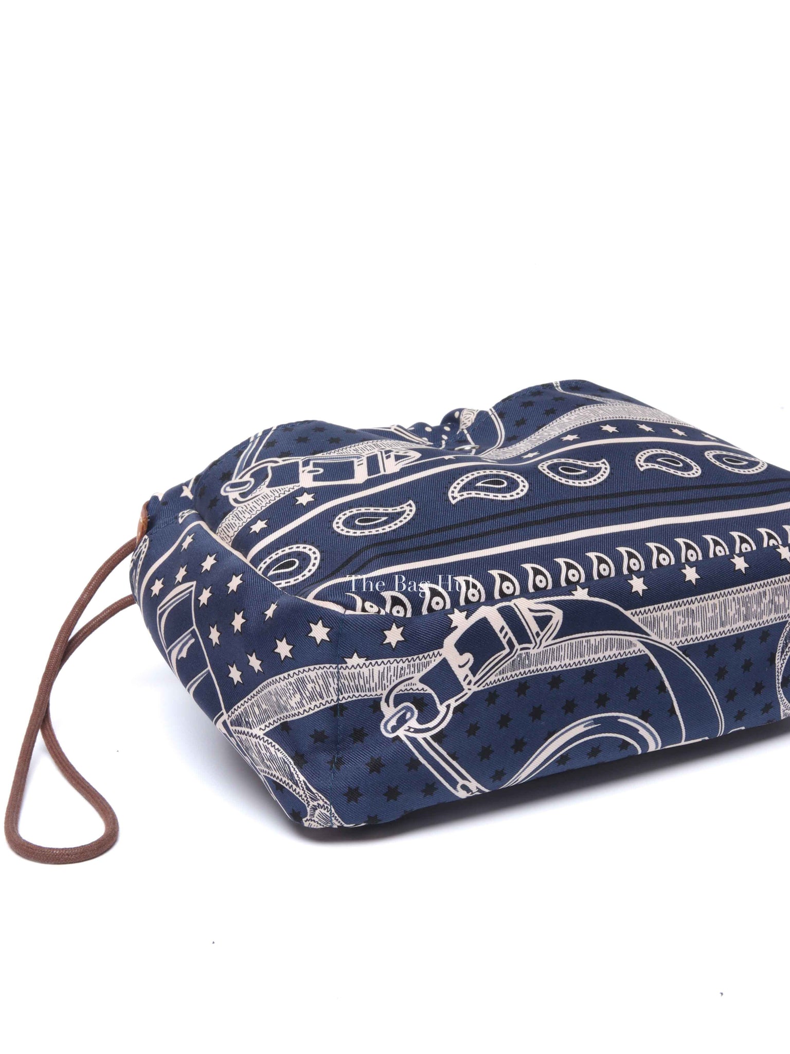 Hermes Bleu Nuit Barenia Silk Eperons d'Or Fourbis 20 Pouch