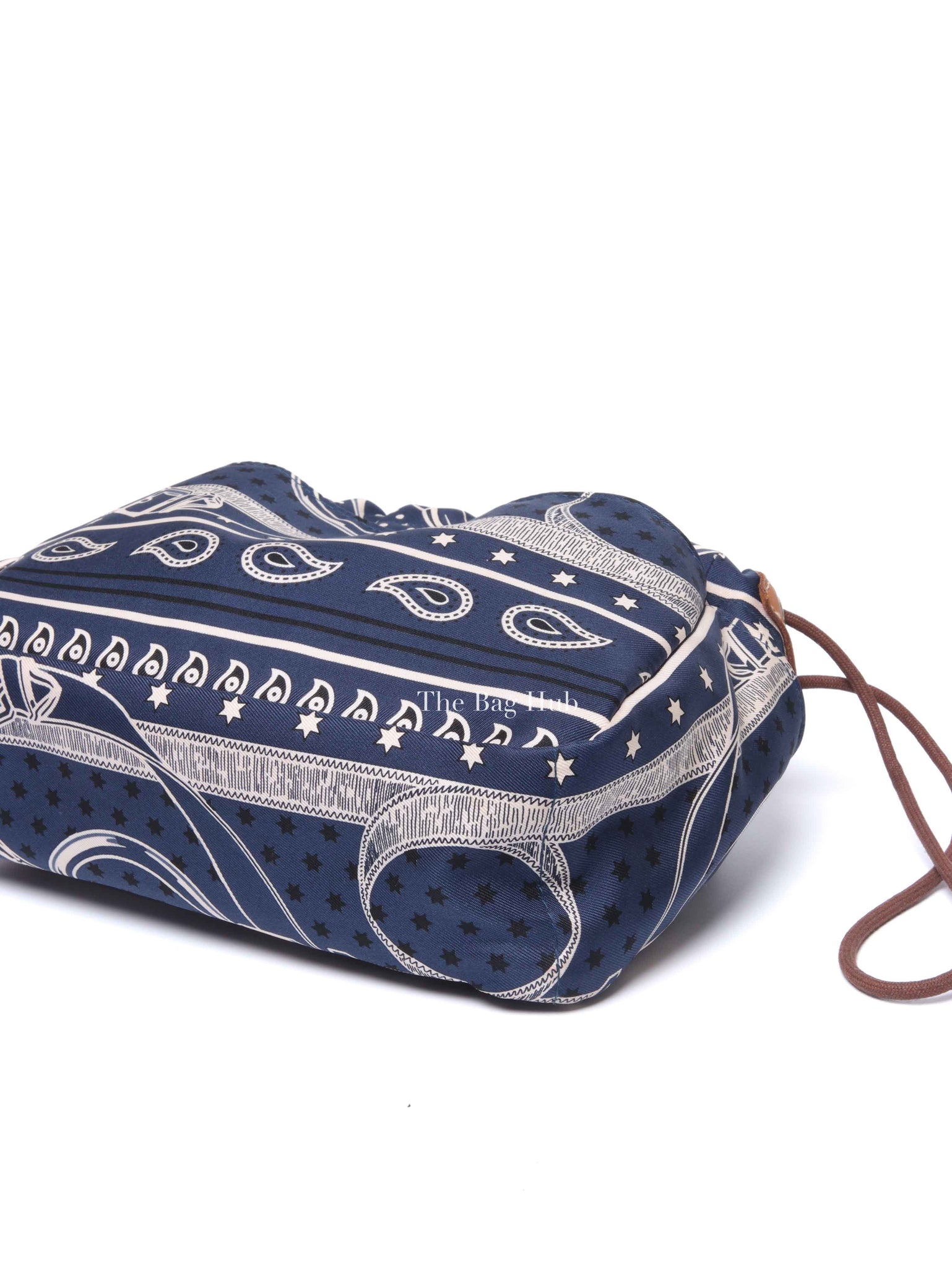 Hermes Bleu Nuit Barenia Silk Eperons d'Or Fourbis 20 Pouch