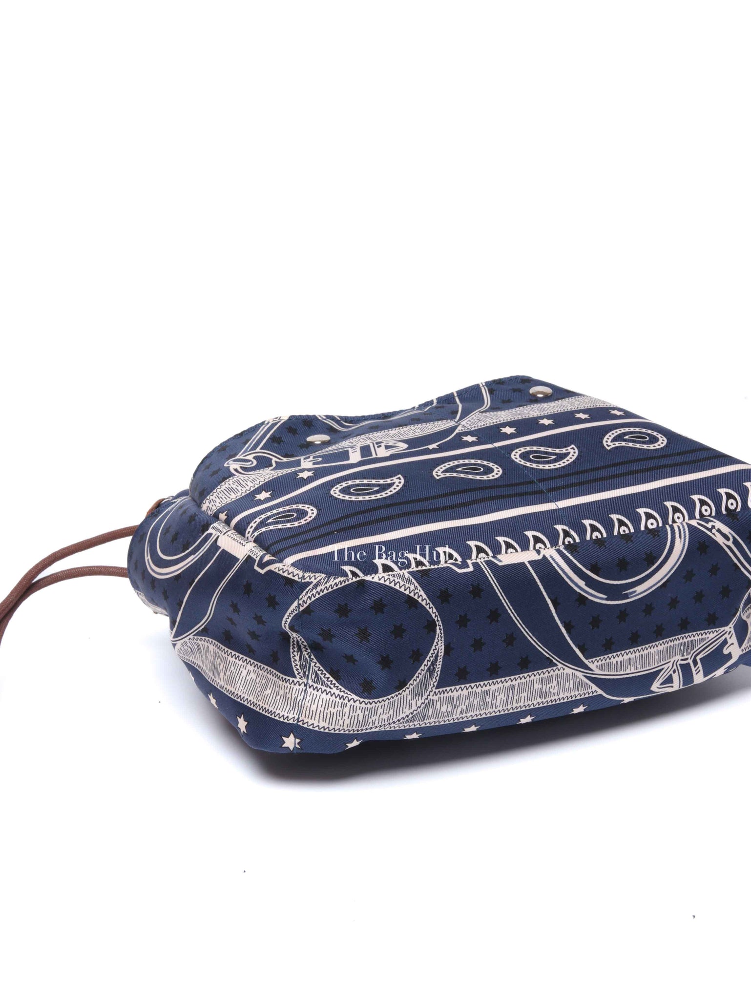 Hermes Bleu Nuit Barenia Silk Eperons d'Or Fourbis 20 Pouch