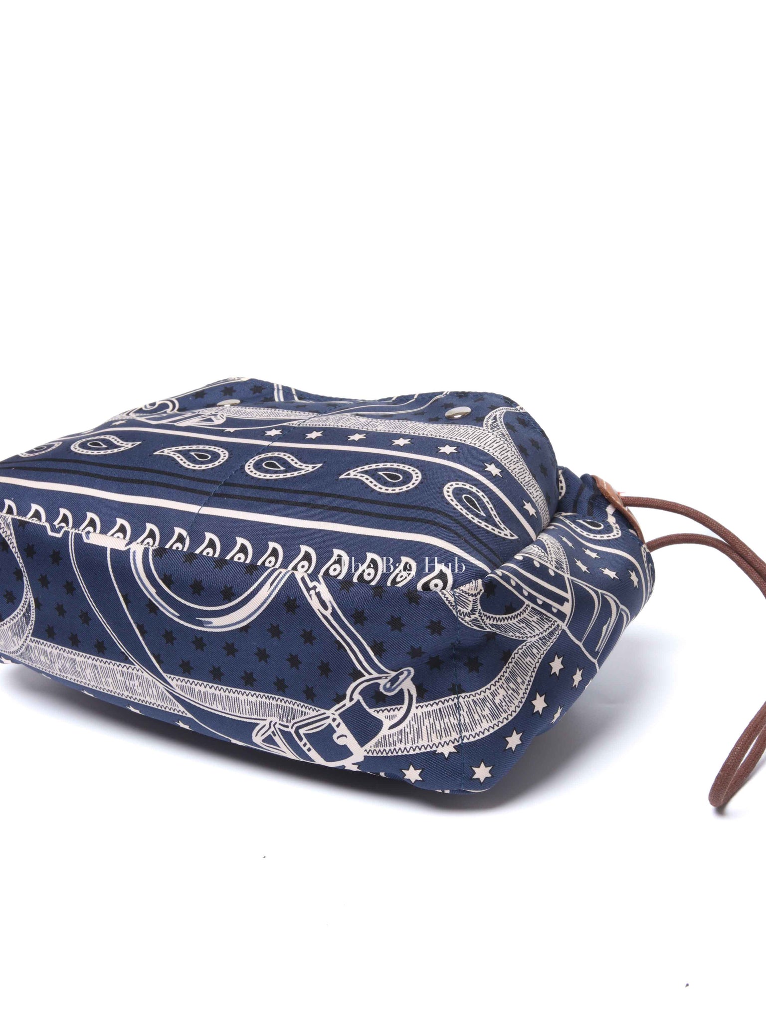 Hermes Bleu Nuit Barenia Silk Eperons d'Or Fourbis 20 Pouch