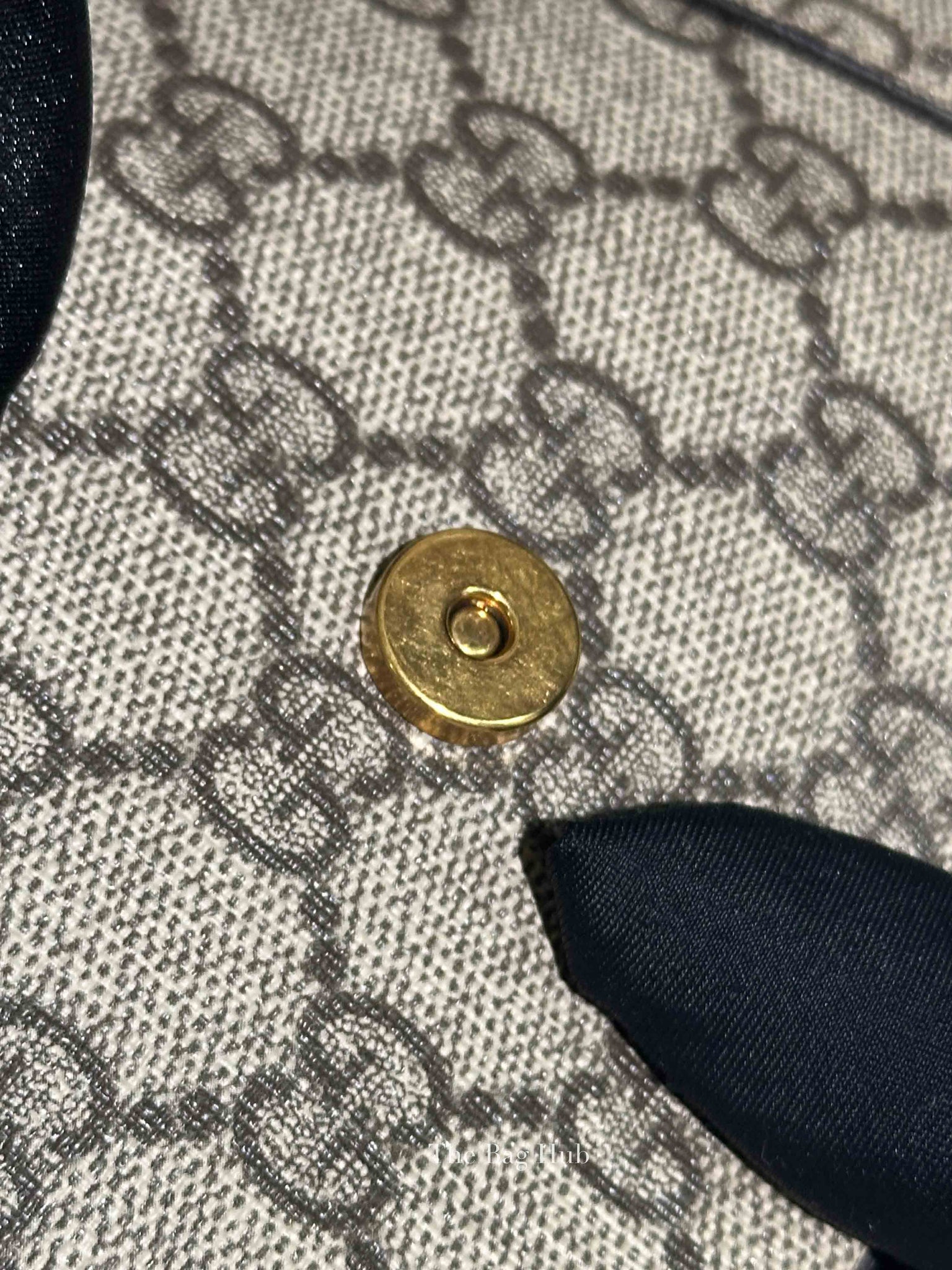 Gucci x Balenciaga Beige/Brown GG Supreme Canvas Hourglass Top Handle Bag