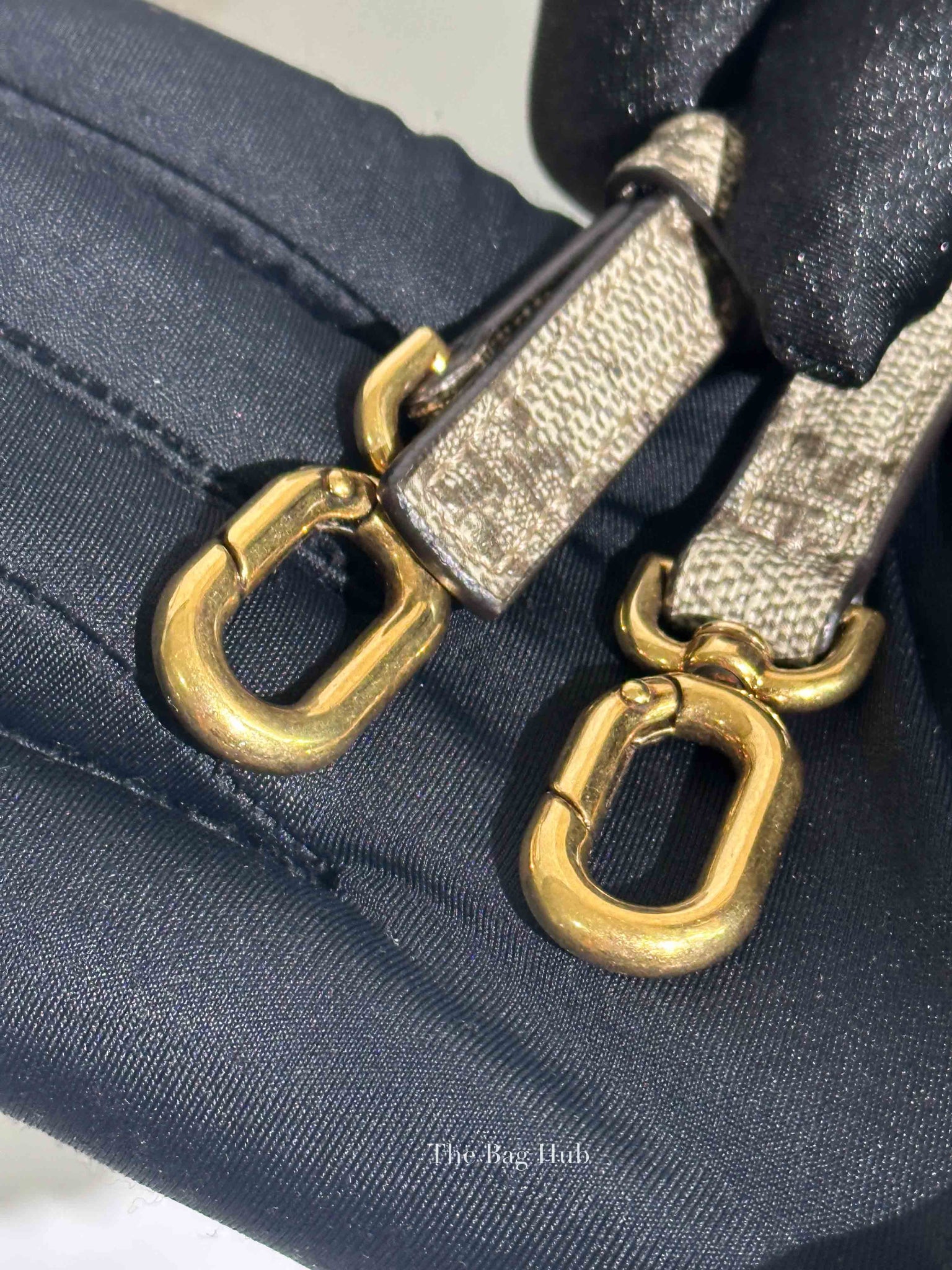 Gucci x Balenciaga Beige/Brown GG Supreme Canvas Hourglass Top Handle Bag