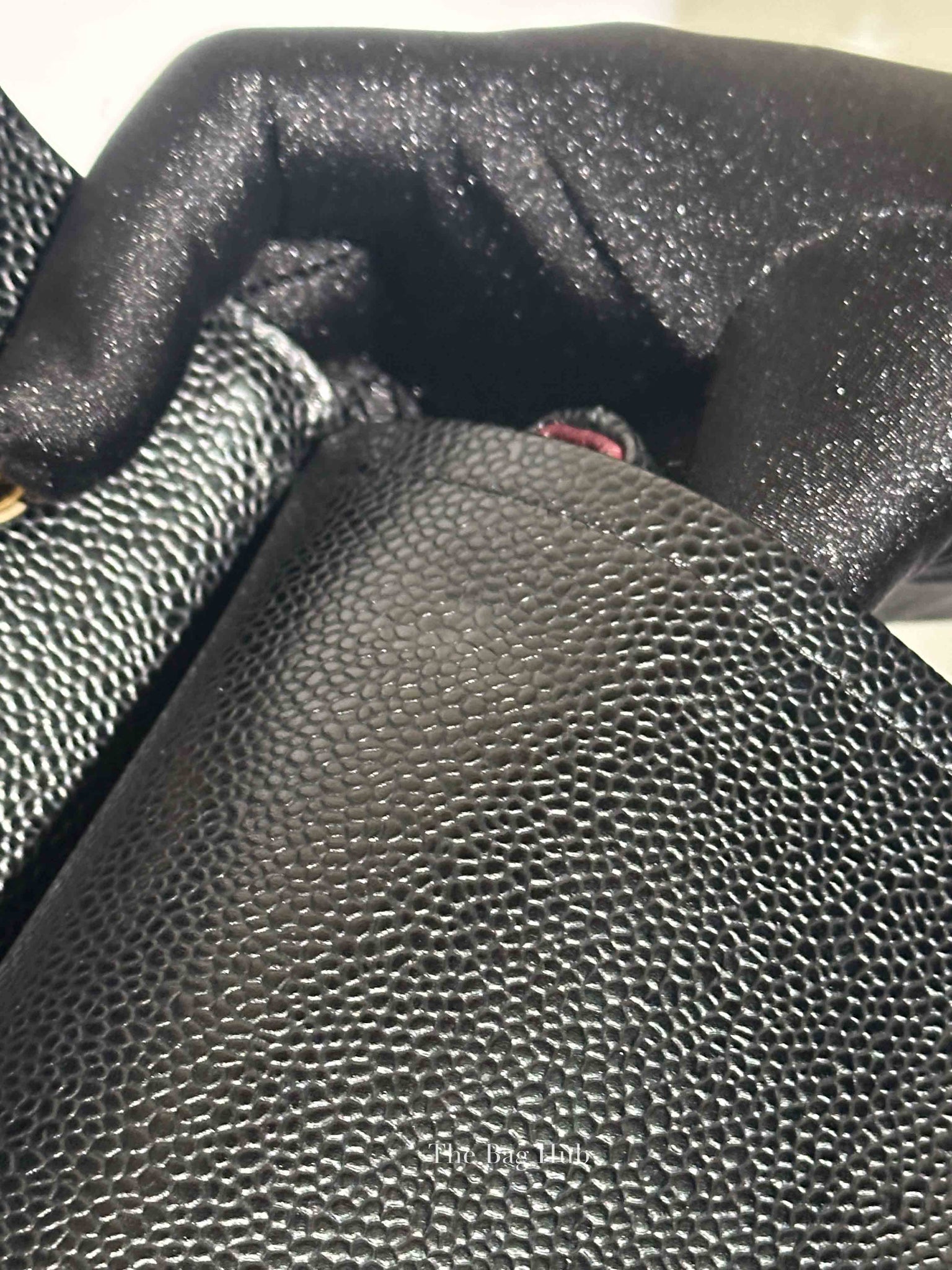 Chanel Black Quilted Caviar Jumbo Classic Double Flap Bag GHW