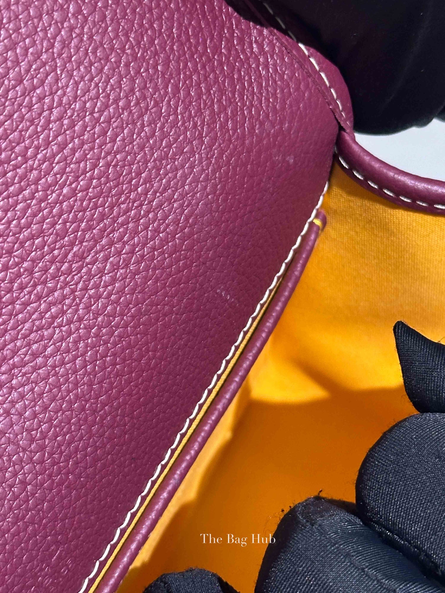 Goyard Burgundy Goyardine Sac Belvedere PM Bag