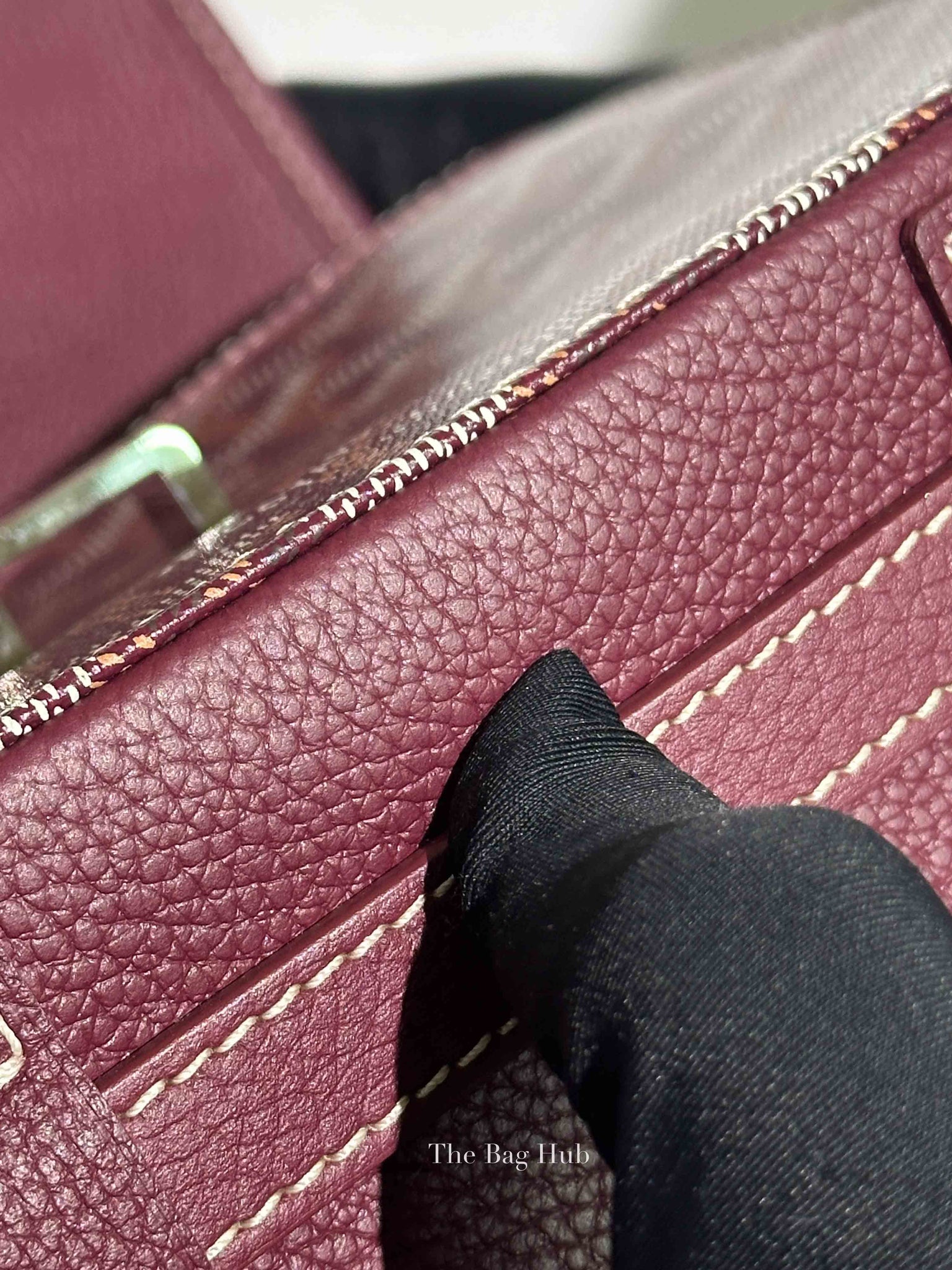 Goyard Burgundy Goyardine Sac Belvedere PM Bag