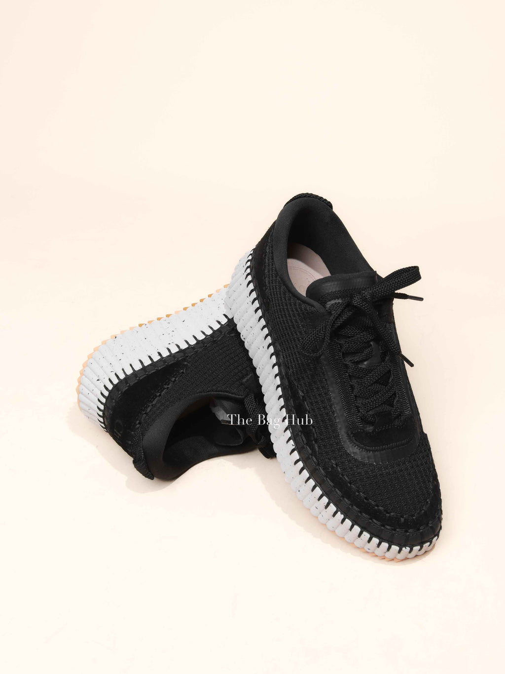 Chloe Black Mesh Nama Sneakers Size 40