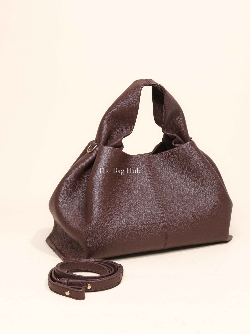 Polene Sandalwood Calfskin Leather Numero Neuf Bag