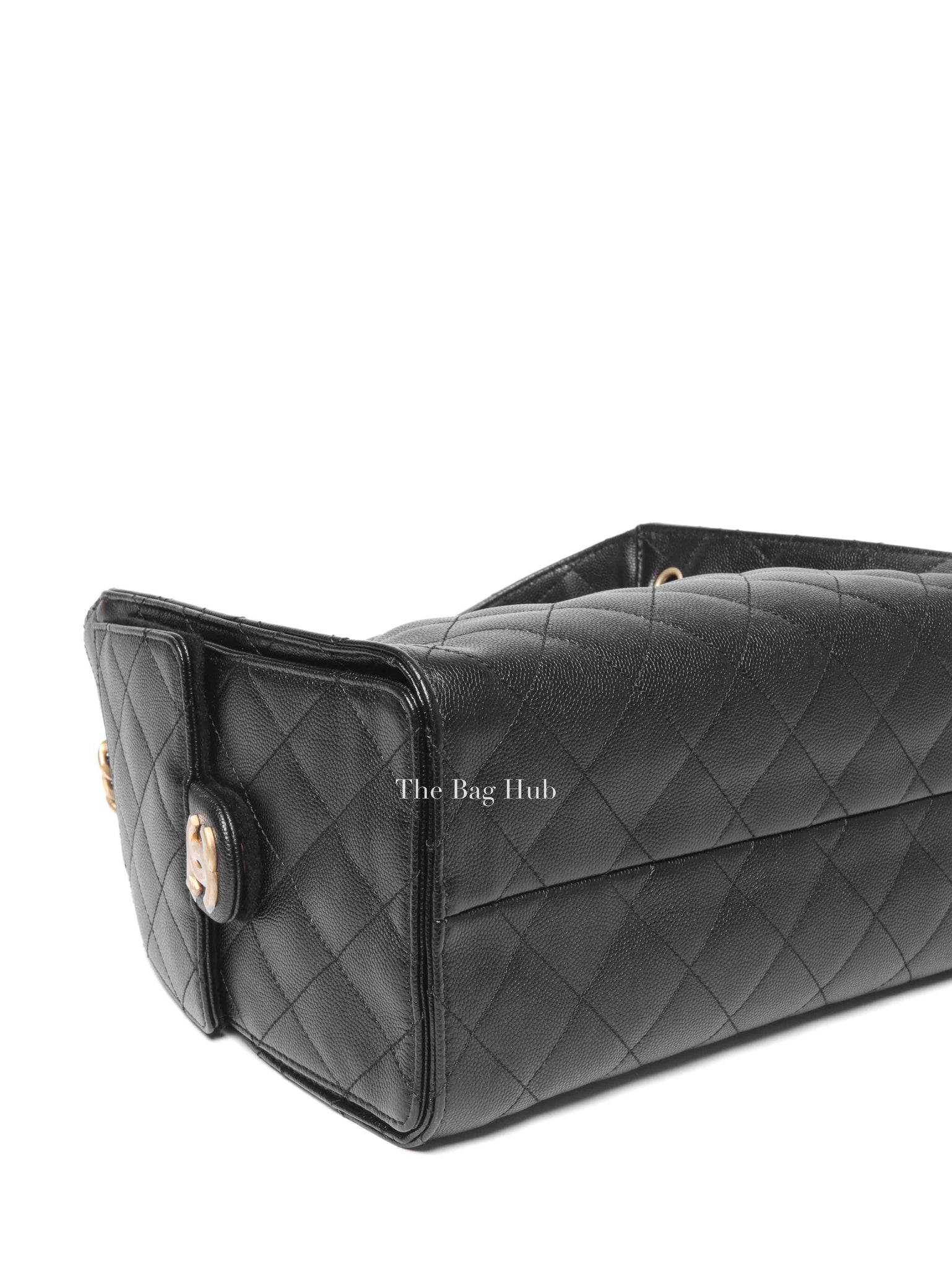 Chanel Black Quilted Caviar C25 Small Bag GHW