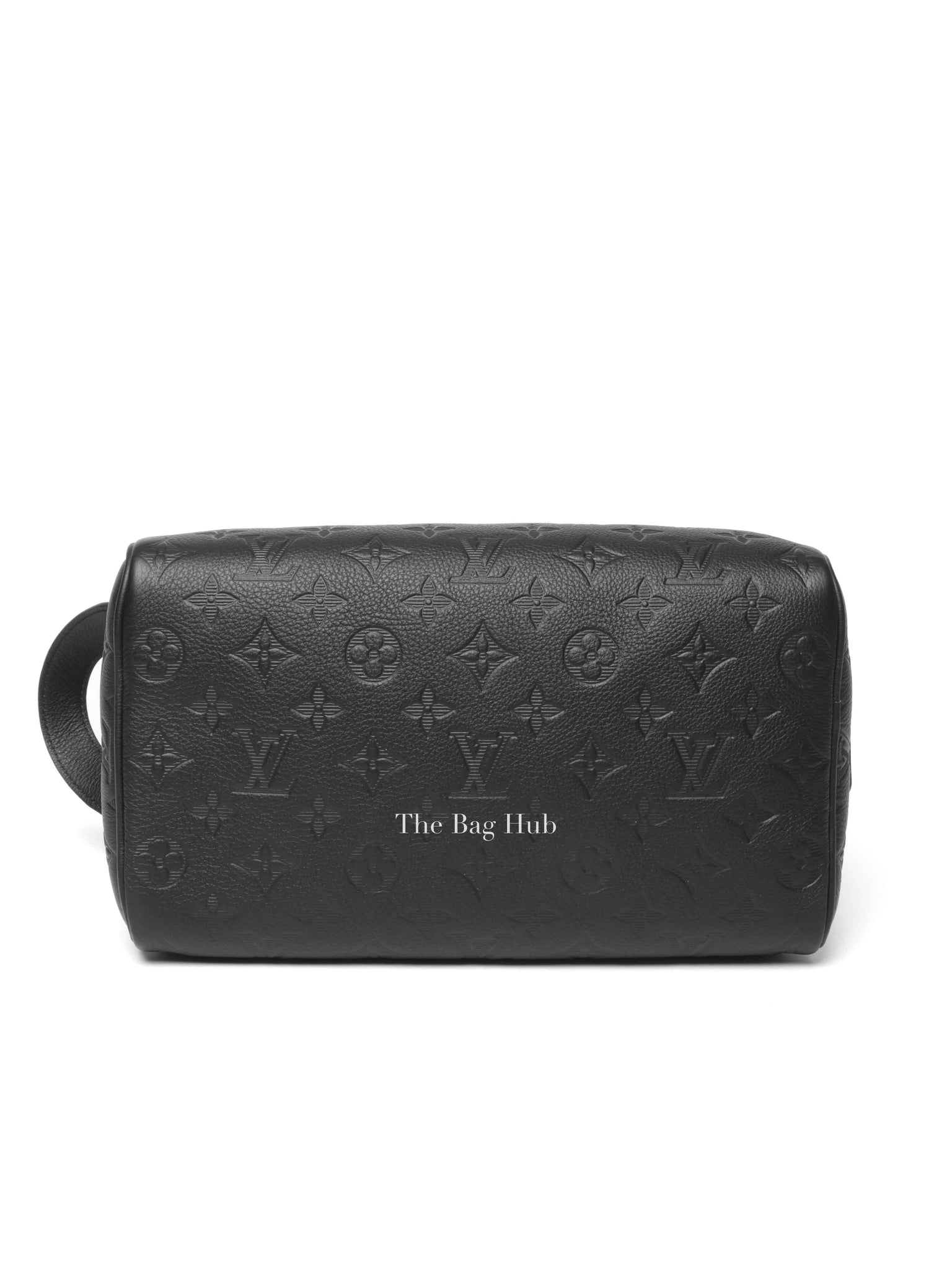 Louis Vuitton Ultra Black Monogram Shadow Leather Dopp Kitt Toiletry Bag