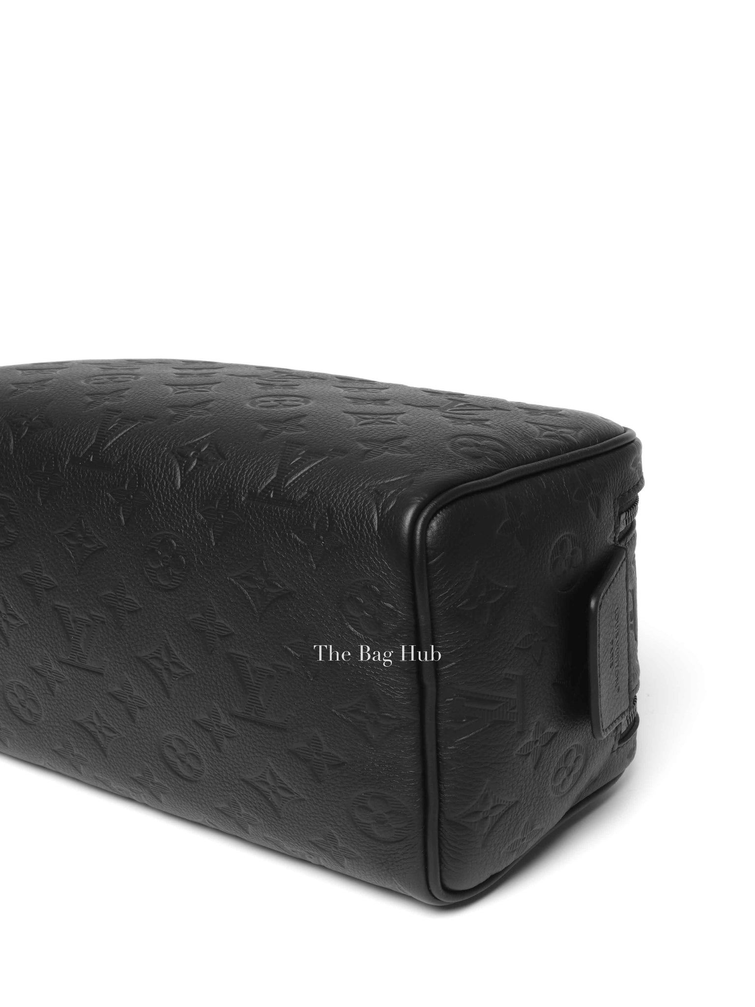 Louis Vuitton Ultra Black Monogram Shadow Leather Dopp Kitt Toiletry Bag