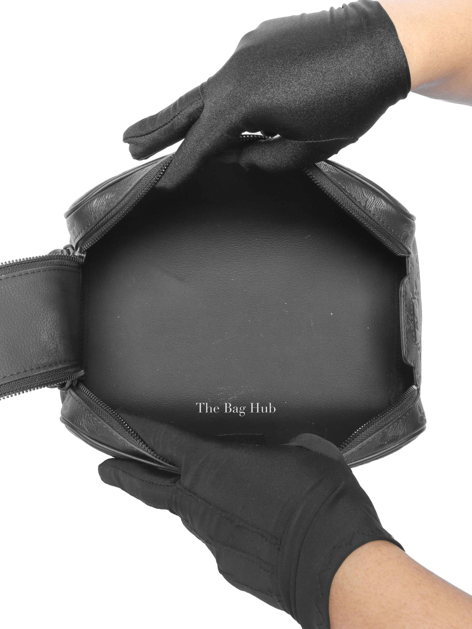 Louis Vuitton Ultra Black Monogram Shadow Leather Dopp Kitt Toiletry Bag