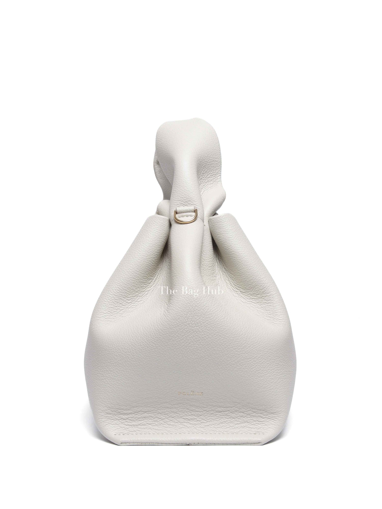 Polene Chalk Textured Calfskin Numero Neuf Bag