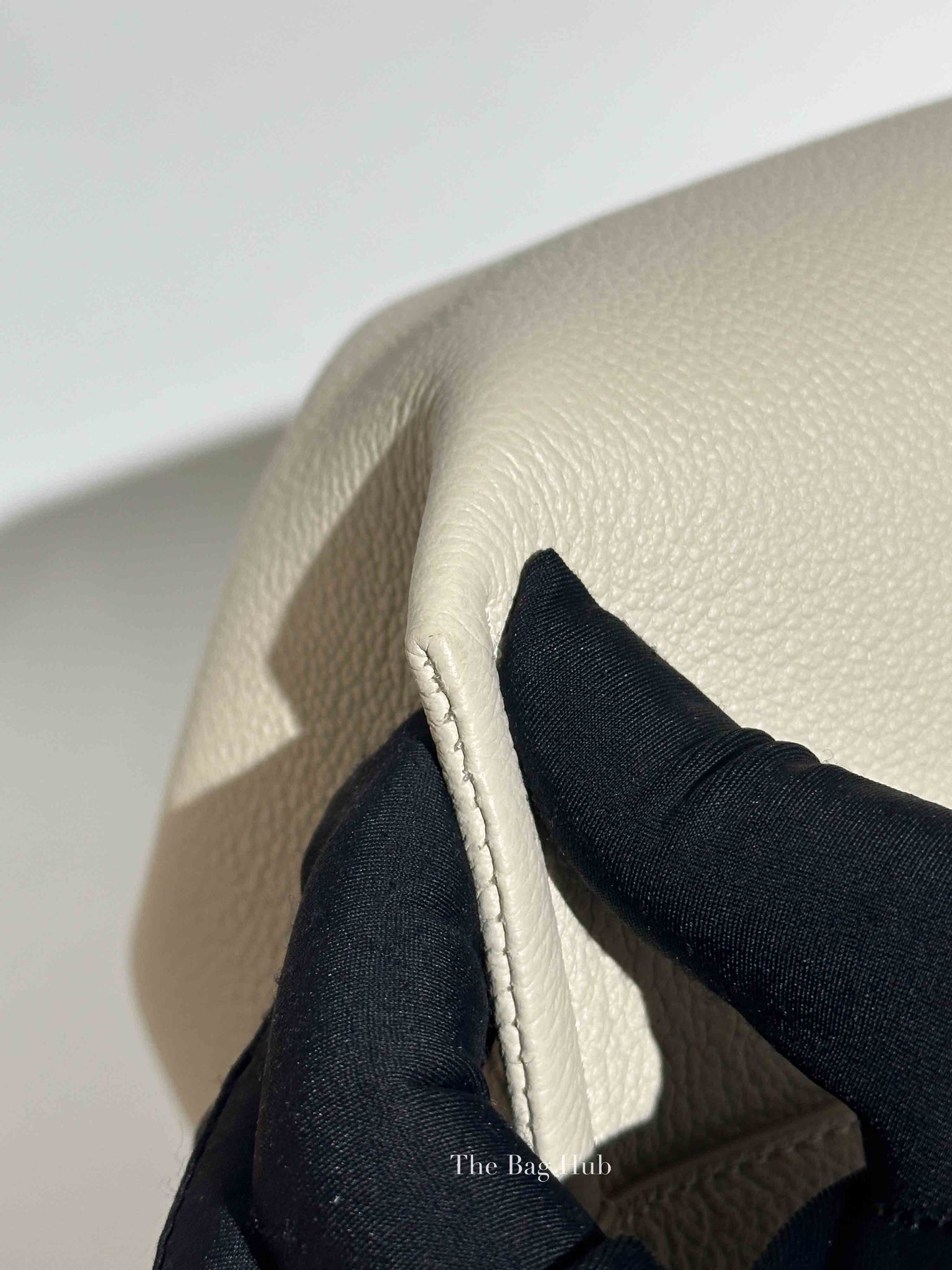 Polene Chalk Textured Calfskin Numero Neuf Bag