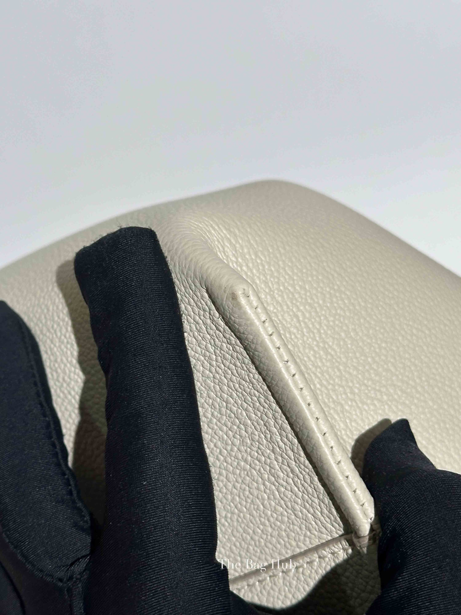 Polene Chalk Textured Calfskin Numero Neuf Bag