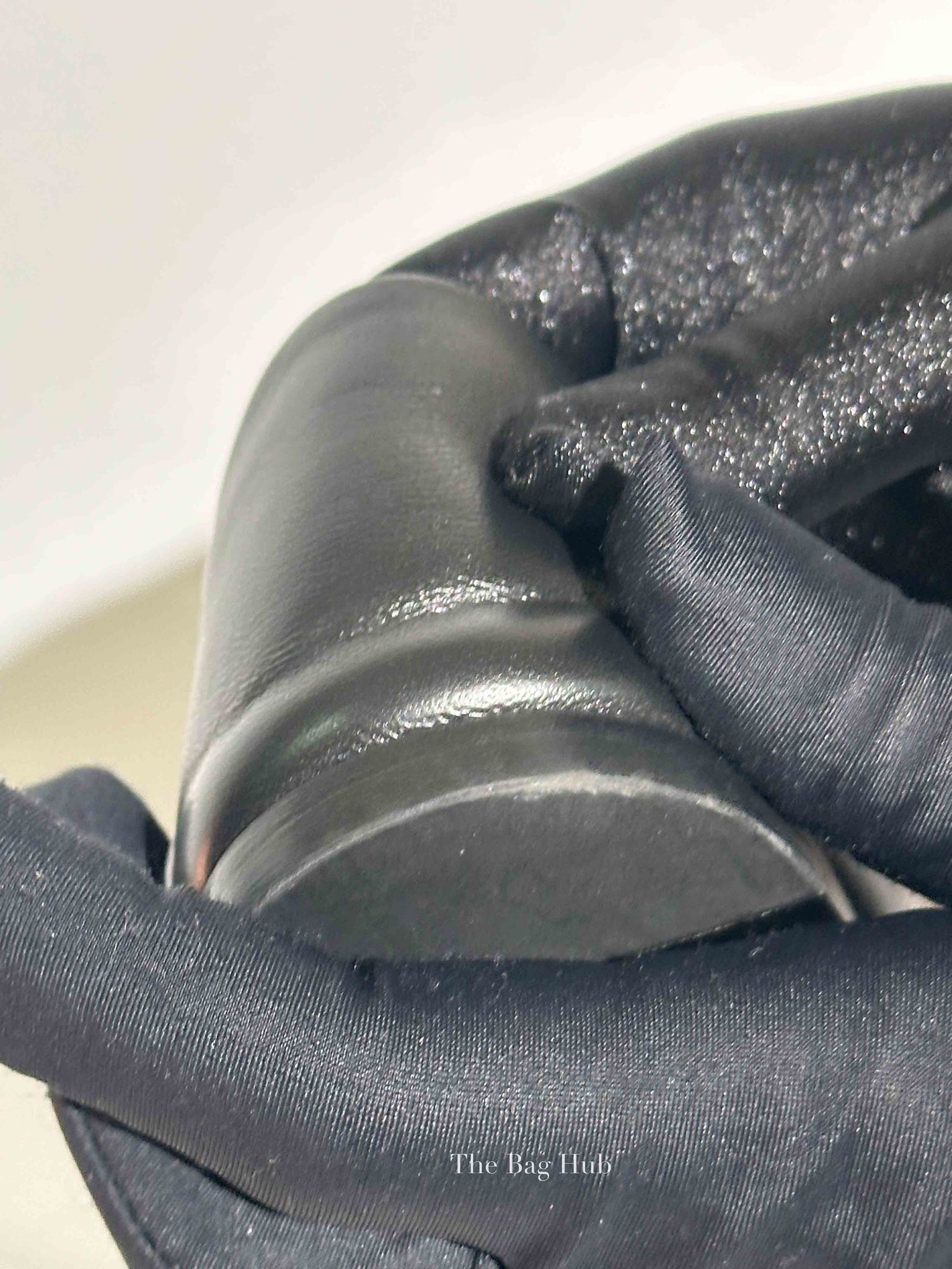 Valentino Garavani Black Leather VLogo Locker Mary Jane Ballerina Flats Size 37