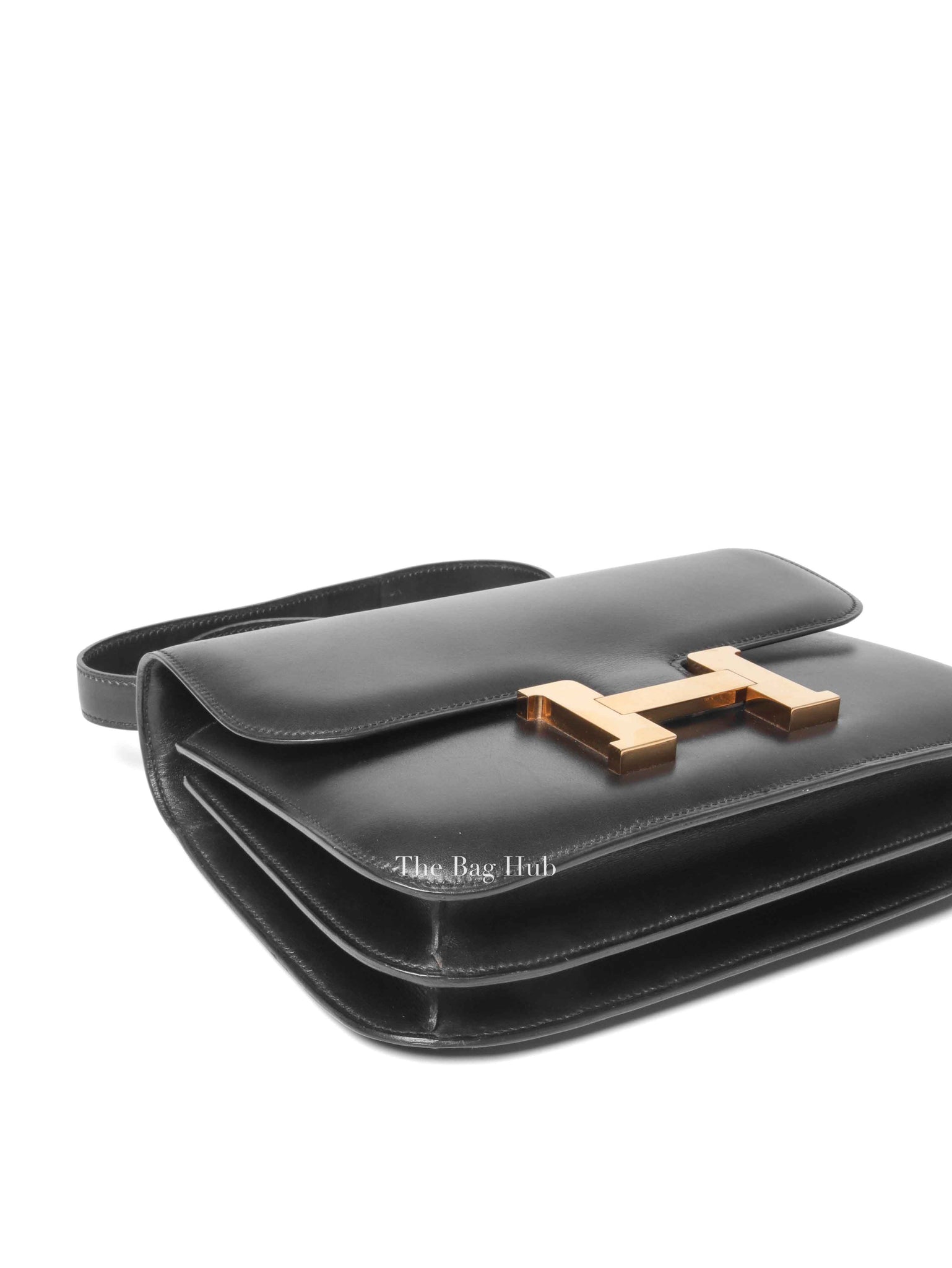 Hermes Black Box Calf Constance 24 Bag GHW