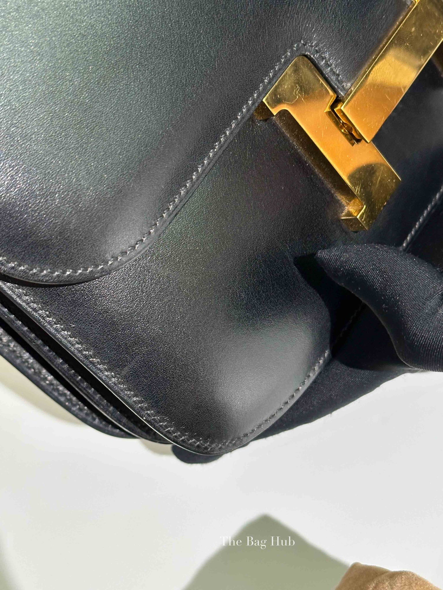 Hermes Black Box Calf Constance 24 Bag GHW