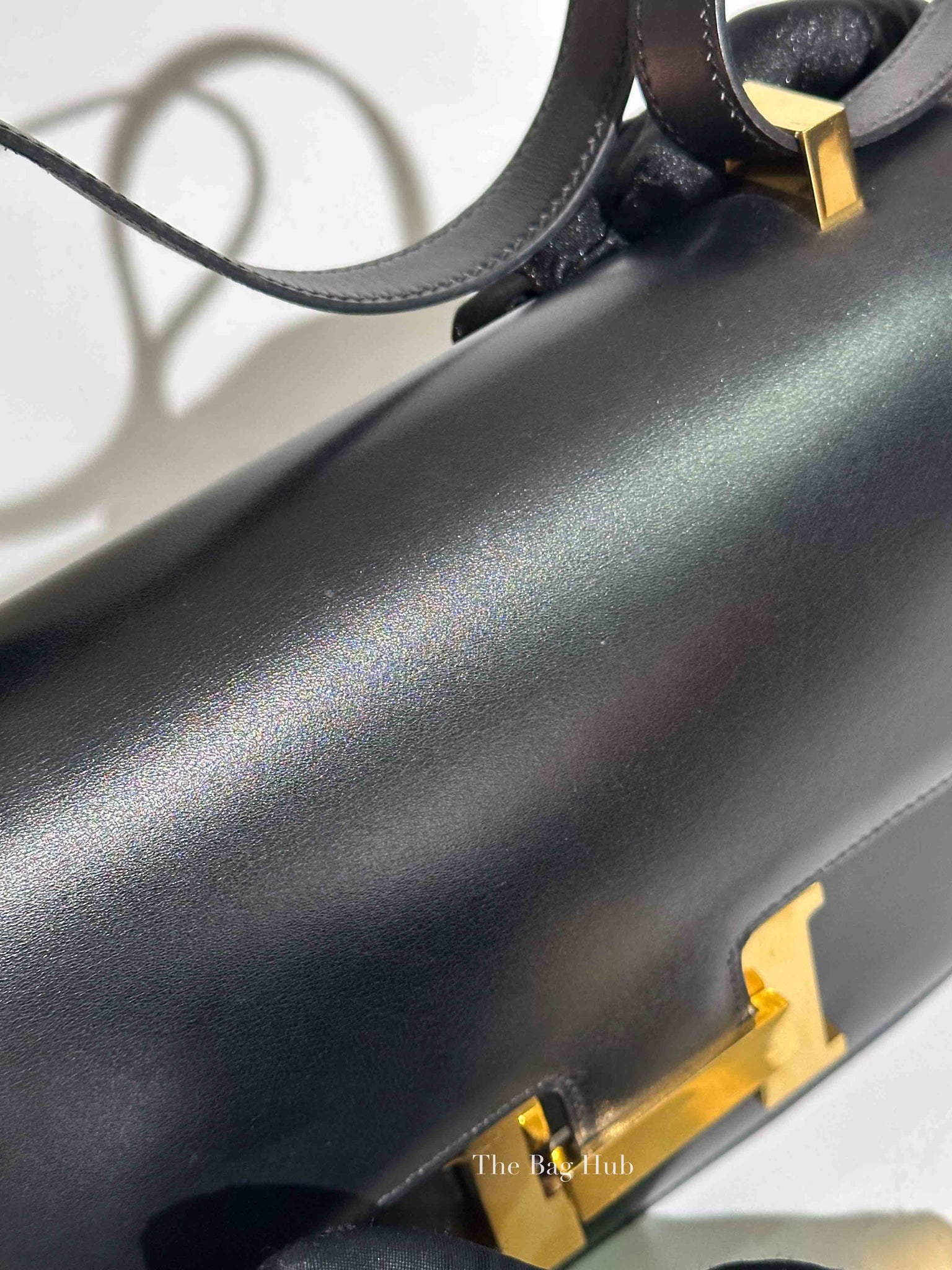 Hermes Black Box Calf Constance 24 Bag GHW