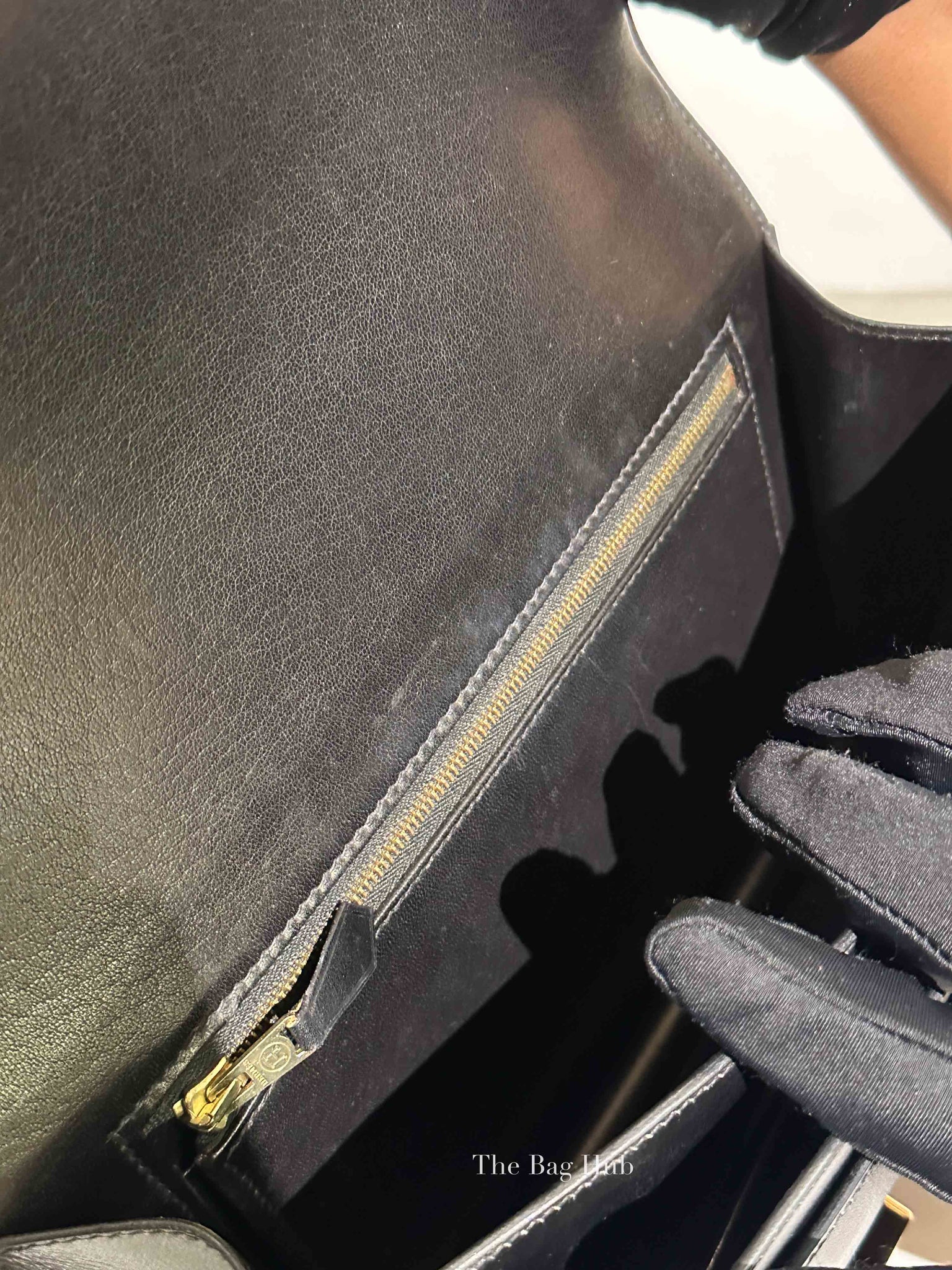 Hermes Black Box Calf Constance 24 Bag GHW