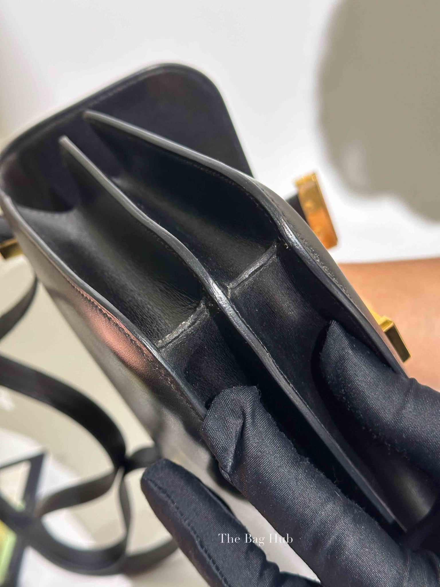 Hermes Black Box Calf Constance 24 Bag GHW