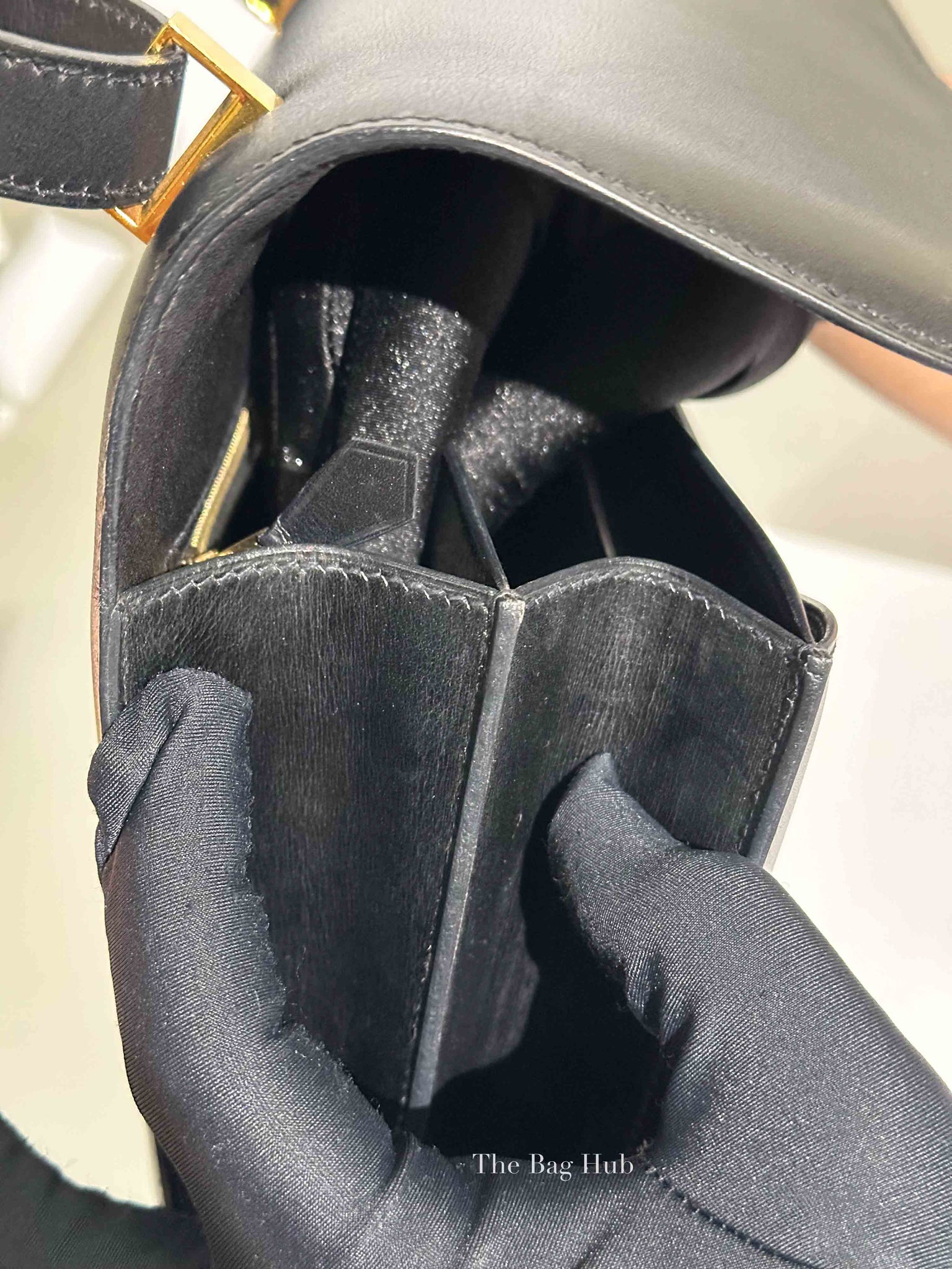 Hermes Black Box Calf Constance 24 Bag GHW