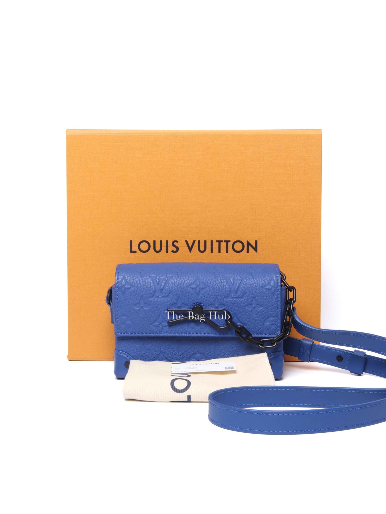 Louis Vuitton Sapphire Taurillon Monogram Steamer Wearable Wallet