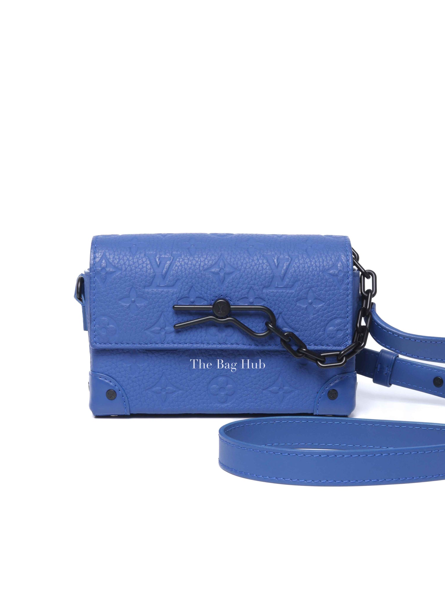 Louis Vuitton Sapphire Taurillon Monogram Steamer Wearable Wallet